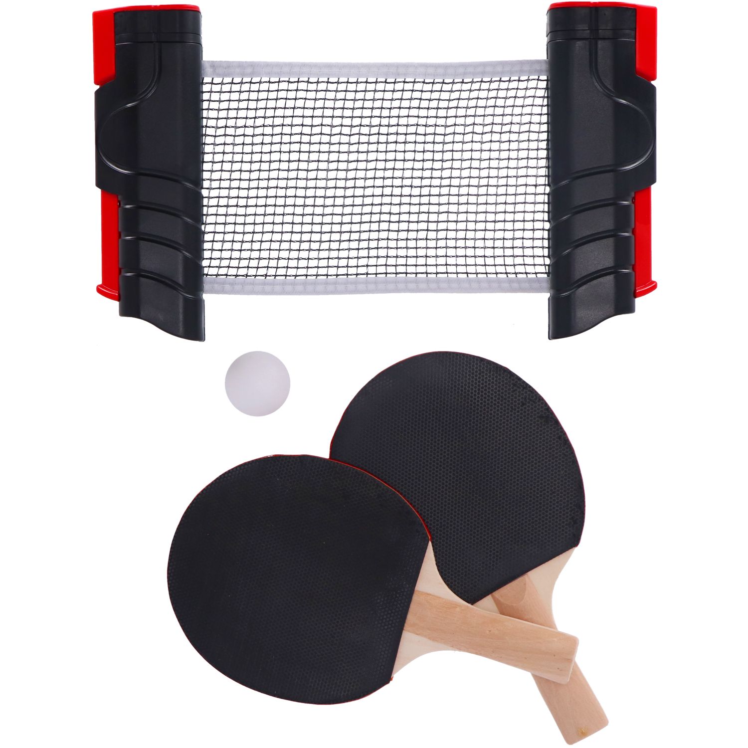 Alert Alert Sport Tafeltennis Set Uitschuifbaar - Zwart