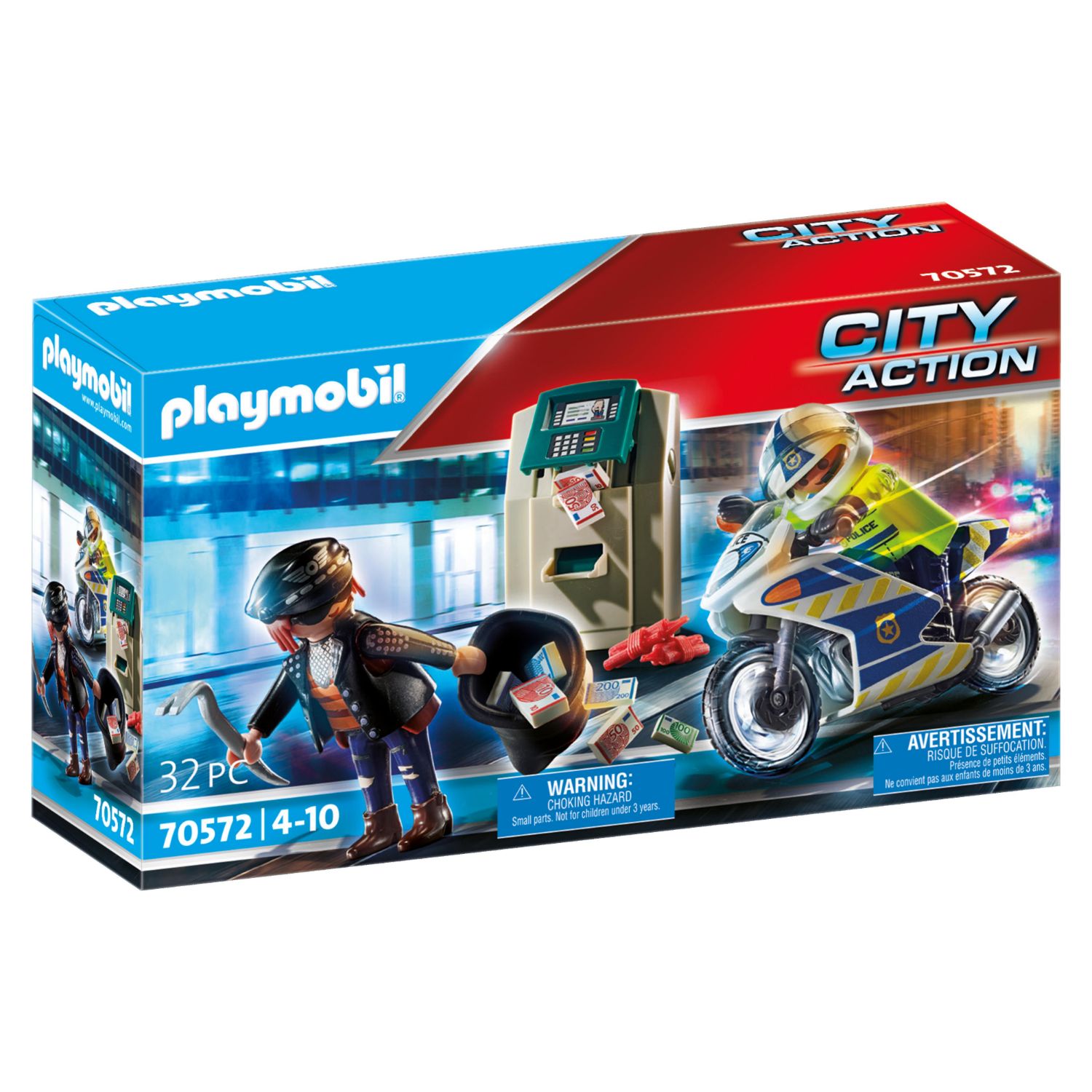 Playmobil Playmobil 70572 Politiemotor: Achtervolging Van De Geldrover