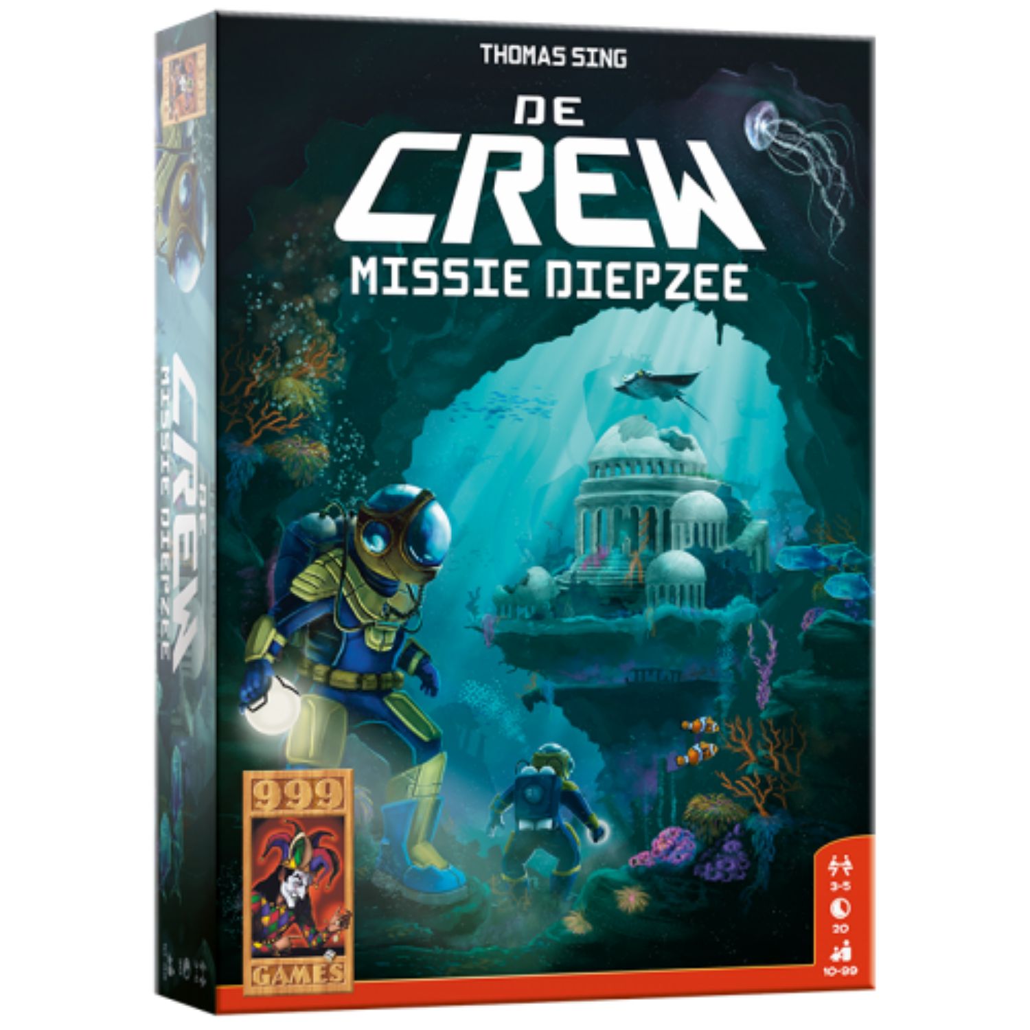 999Games De Crew: Missie Diepzee - Kaartspel - Blauw