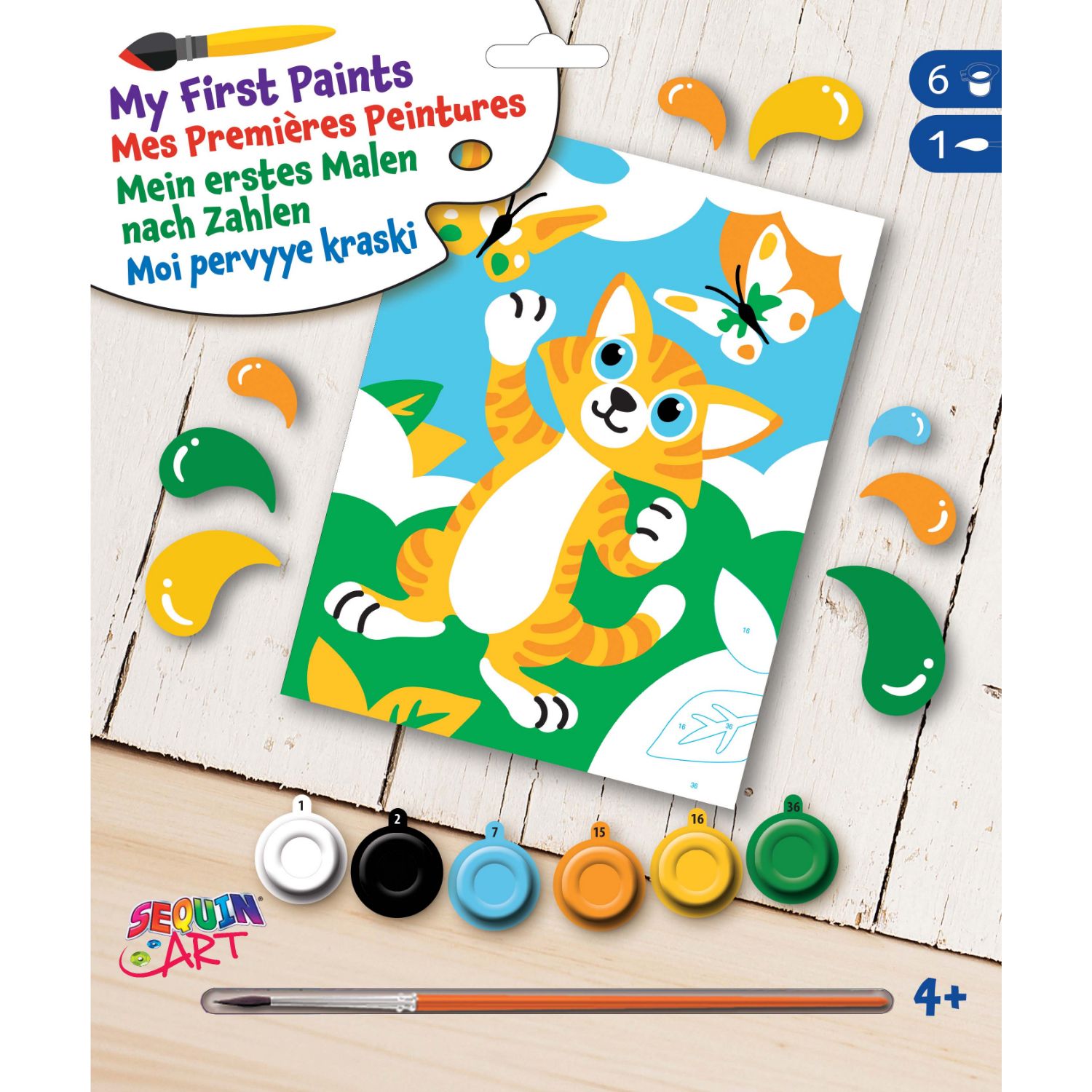 Top1Toys Schilderen Op Nummer My First Kat