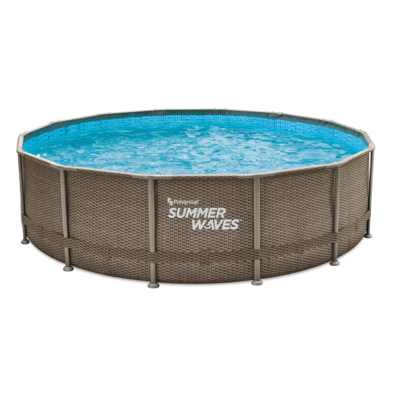 Summer Waves Summer Waves Zwembad Elite Frame 427 X 107 cm Dark Triple Basketweave+filterpomp