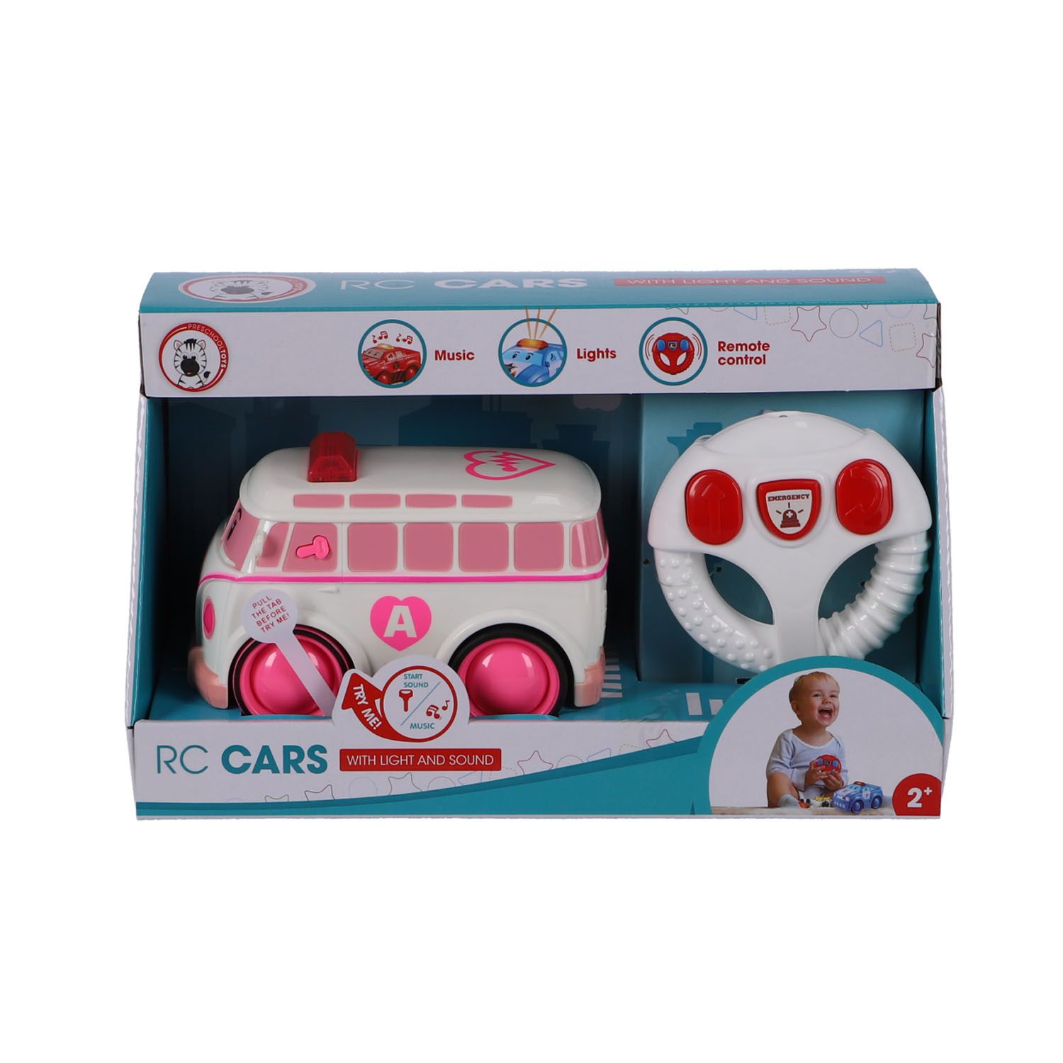 Top1Toys Top1Toys Radiografisch Bestuurbare Auto Infrarood Ambulance Battery Operated (kunststof, 2 - 4 jaar)