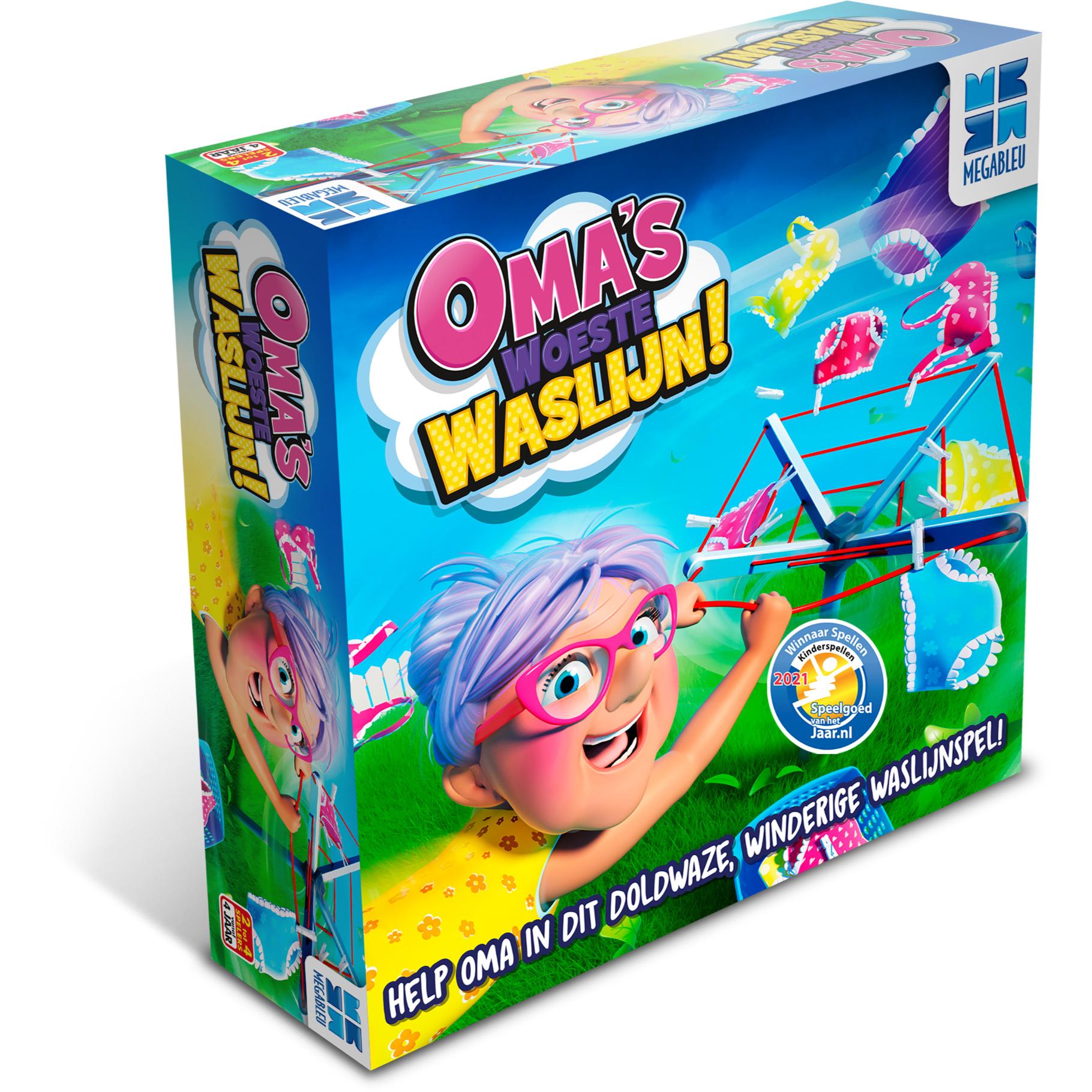 Megableu Spel Oma's Woeste Waslijn
