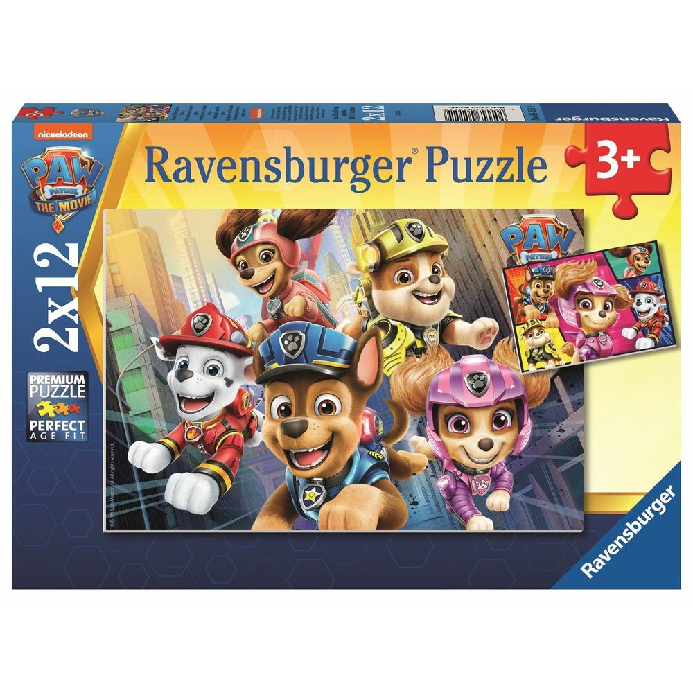 Ravensburger Ravensburger Paw Patrol Movie puzzel 2x12 stukjes