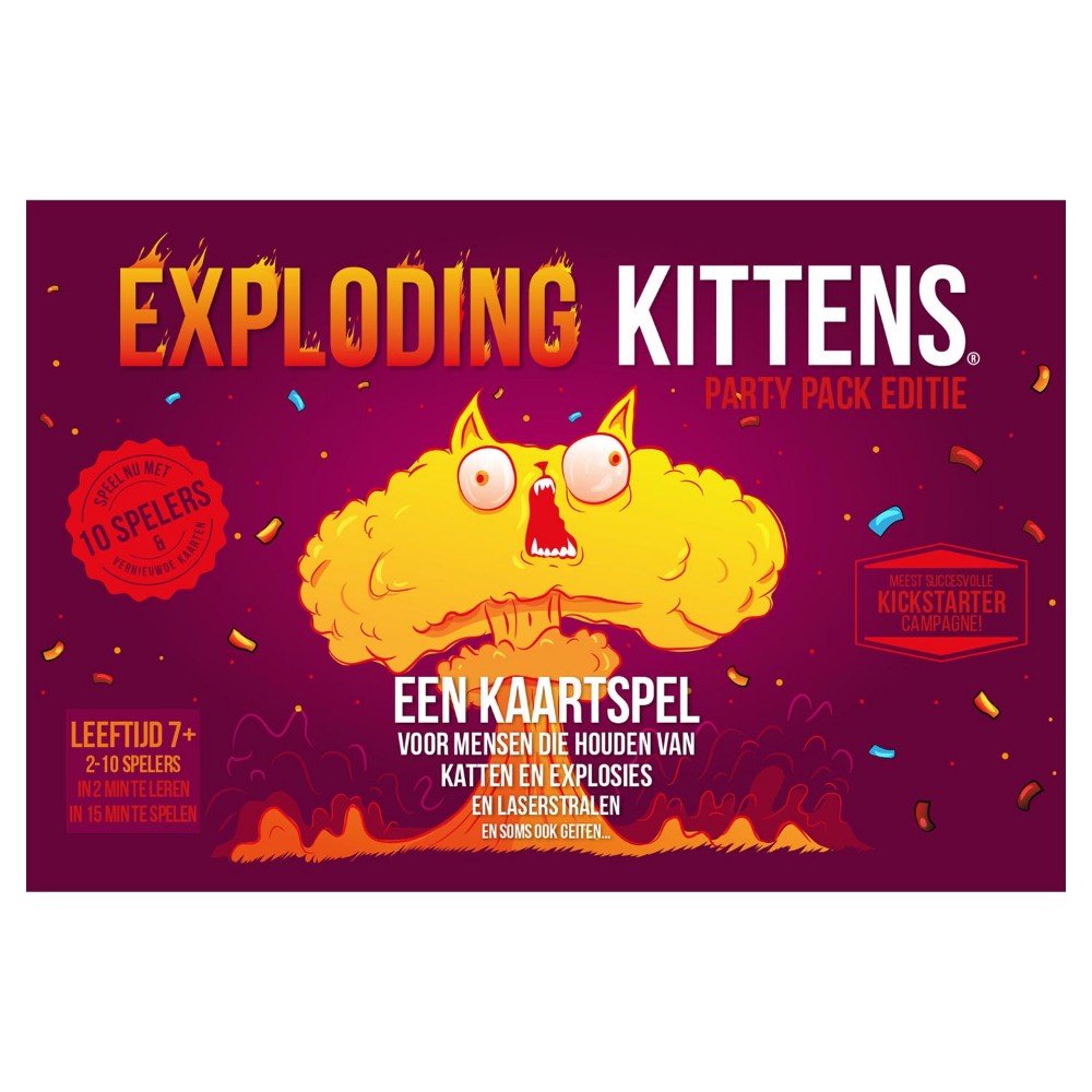 Asmodee Exploding Kittens Party Pack NL- Kaartspel