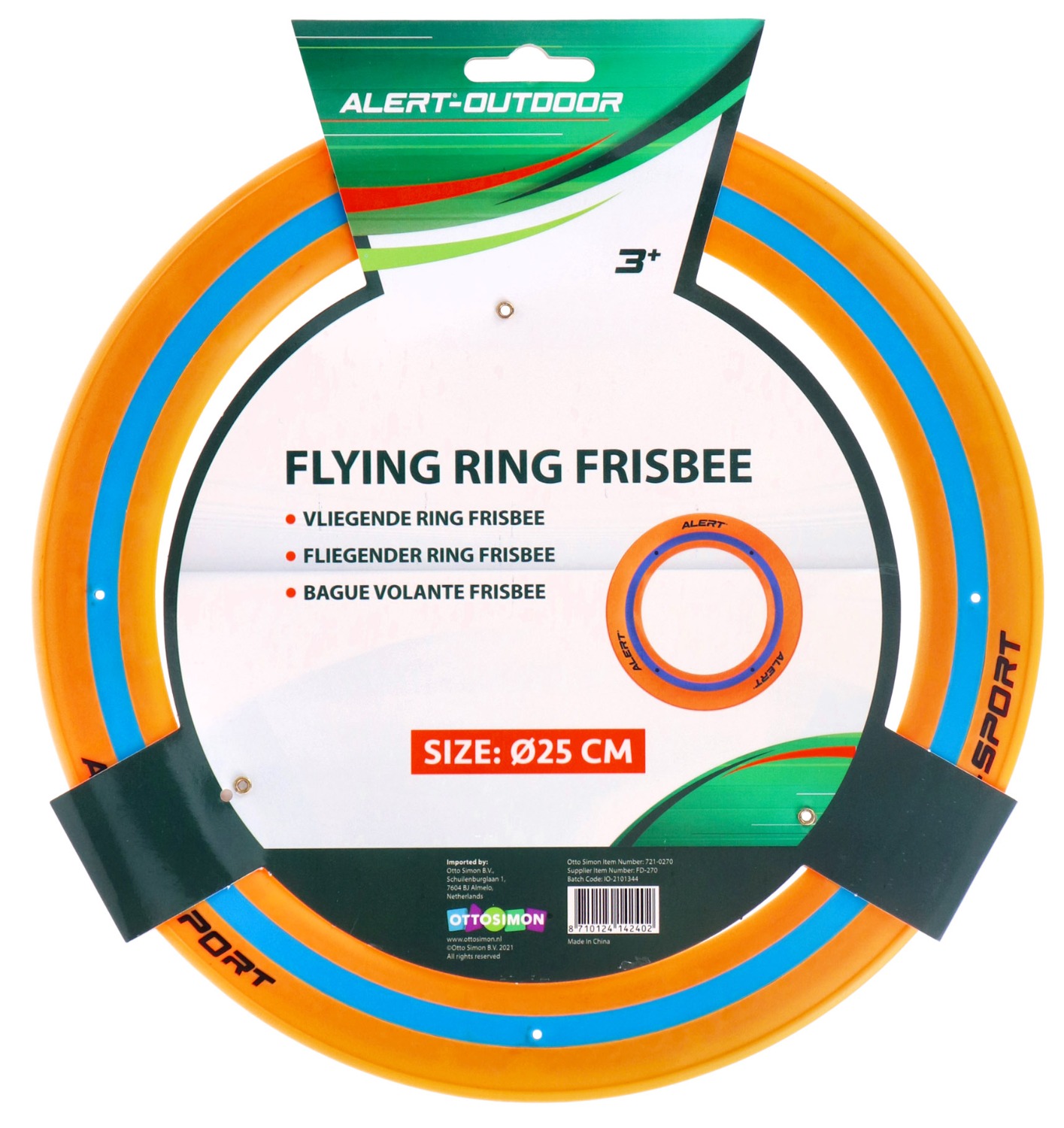 Alert Alert Sport Frisbee Flying Ring 25cm