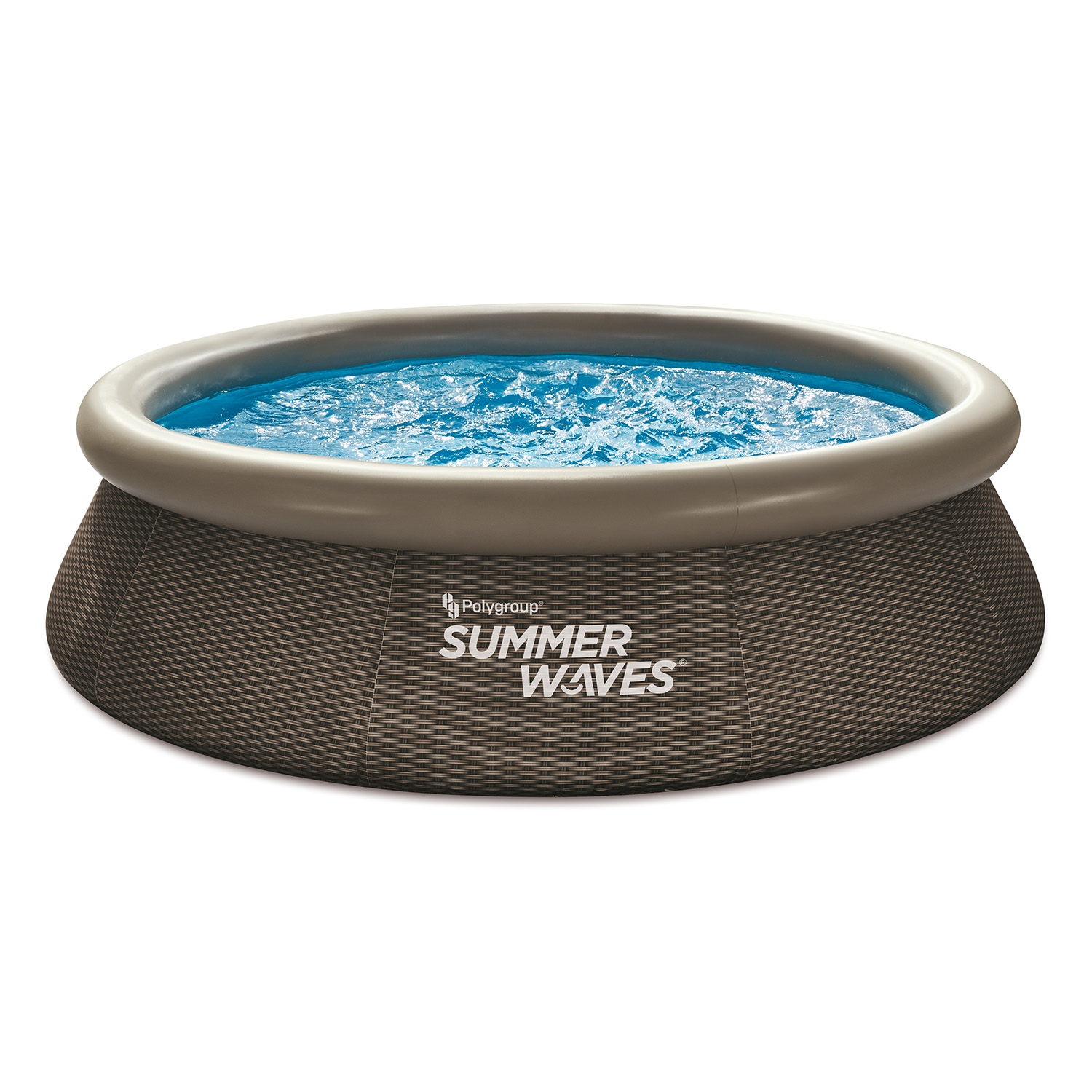 Summer Waves Summer Waves Zwembad Quick Set 305 X 76 cm Dark Double Rattan + filterpomp