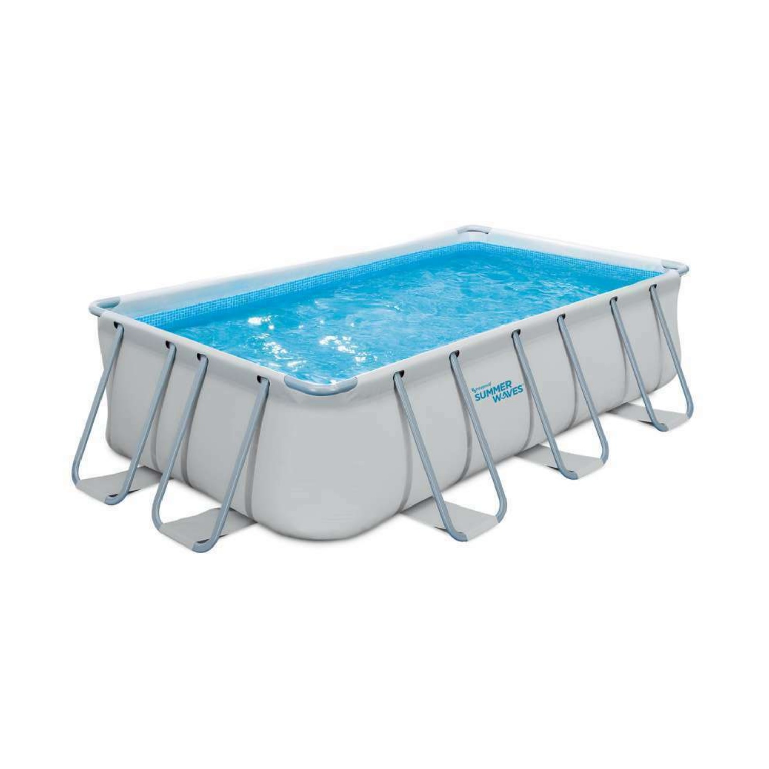 Summer Waves Summer Waves Zwembad Elite Rectangular Frame 400 X 200 X 100 cm + filterpomp