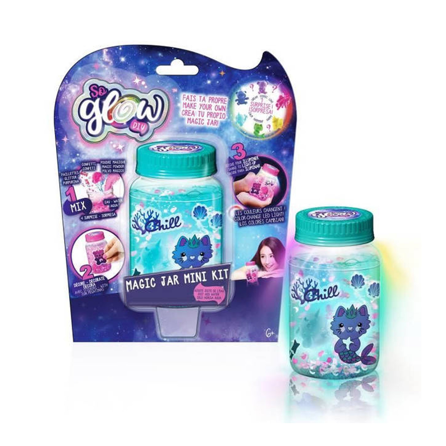 Top1Toys So Glow Magic Jar Mini Kit 6 Assorti