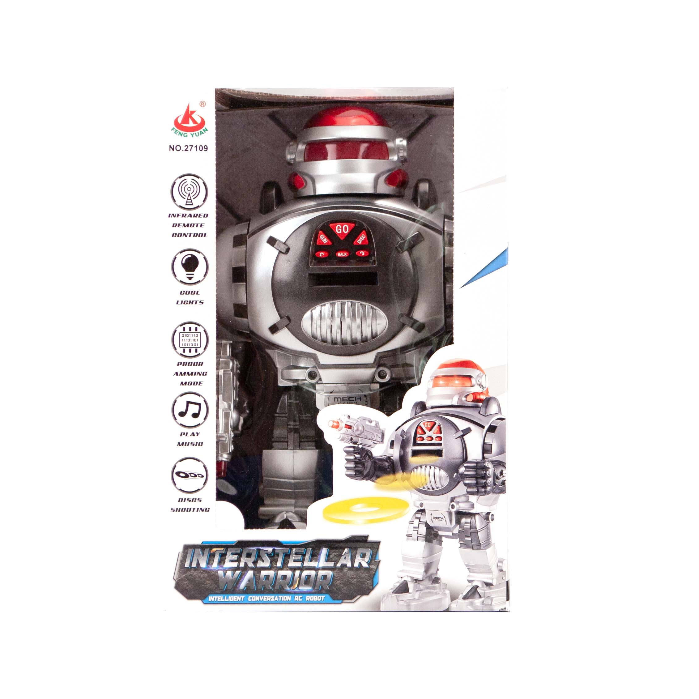 Top1Toys Radiografisch Bestuurbare Robot Interstellar Warrior Met Licht En Geluid 2 Assorti