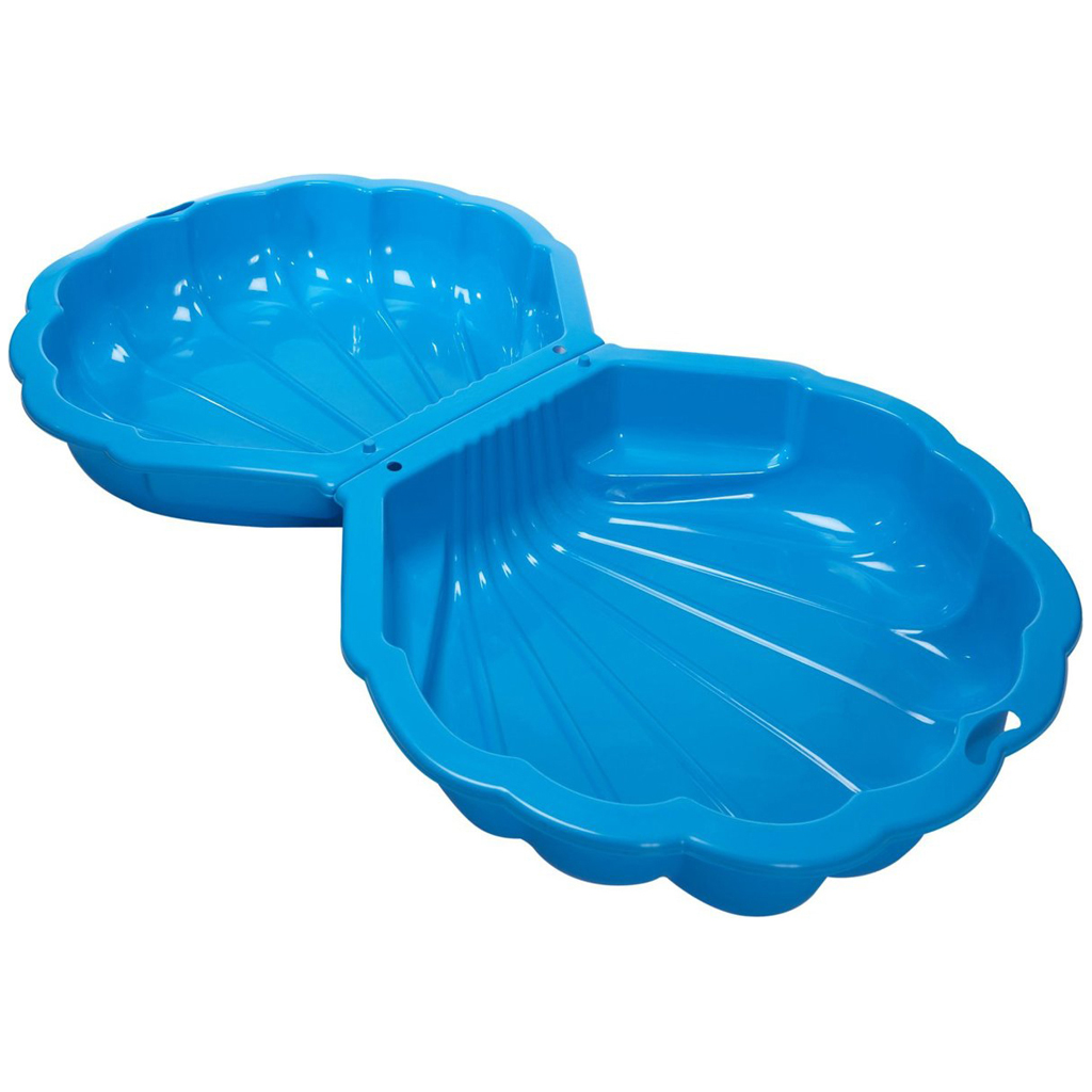 Top1Toys Zandbak Schelp 2-Delig 102x88cm - Blauw