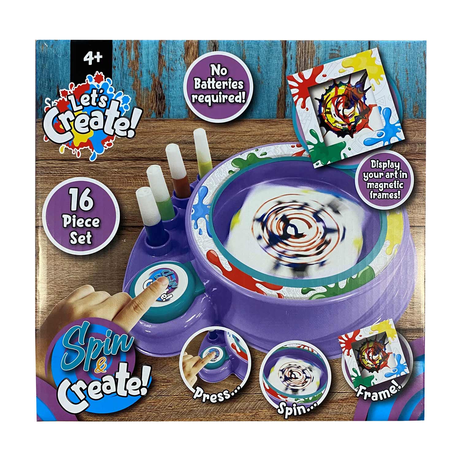 Top1Toys Verfspat Machine Spin Art