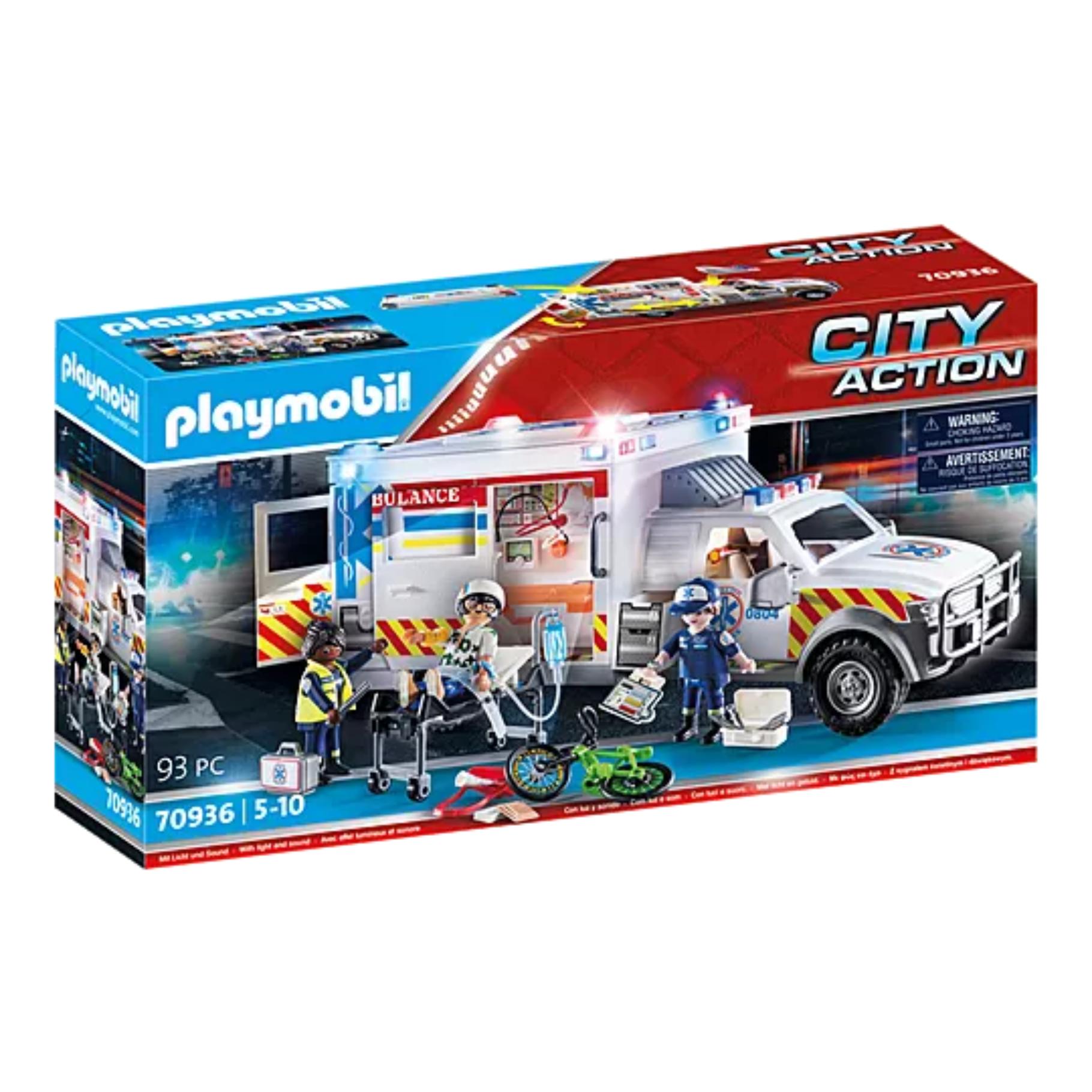 Playmobil Playmobil 70936 Reddingsvoertuig: US Ambulance