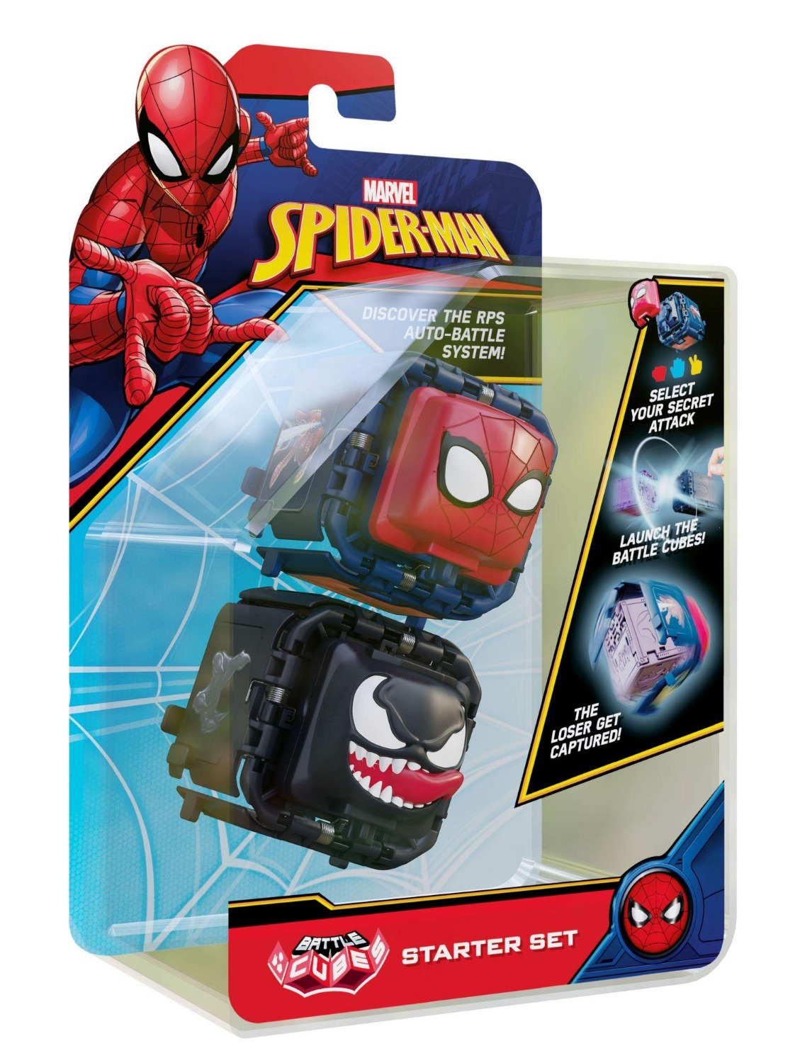 Top1Toys Top1Toys Battle Cube Spiderman Spiderman Vs Venom 2-Pack (kunststof, 2 - 4 jaar)