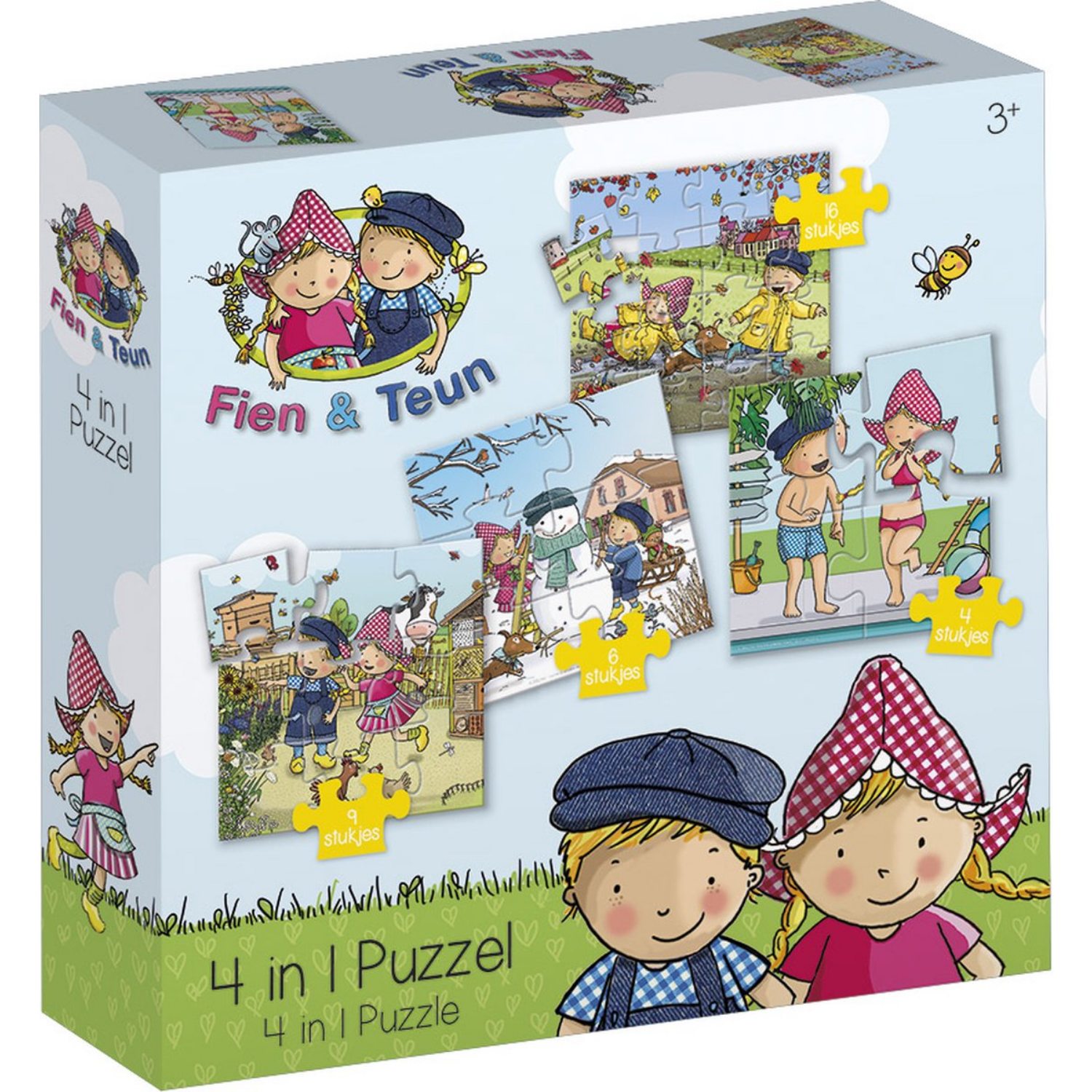 Top1Toys Fien & Teun 4-in-1 Puzzel