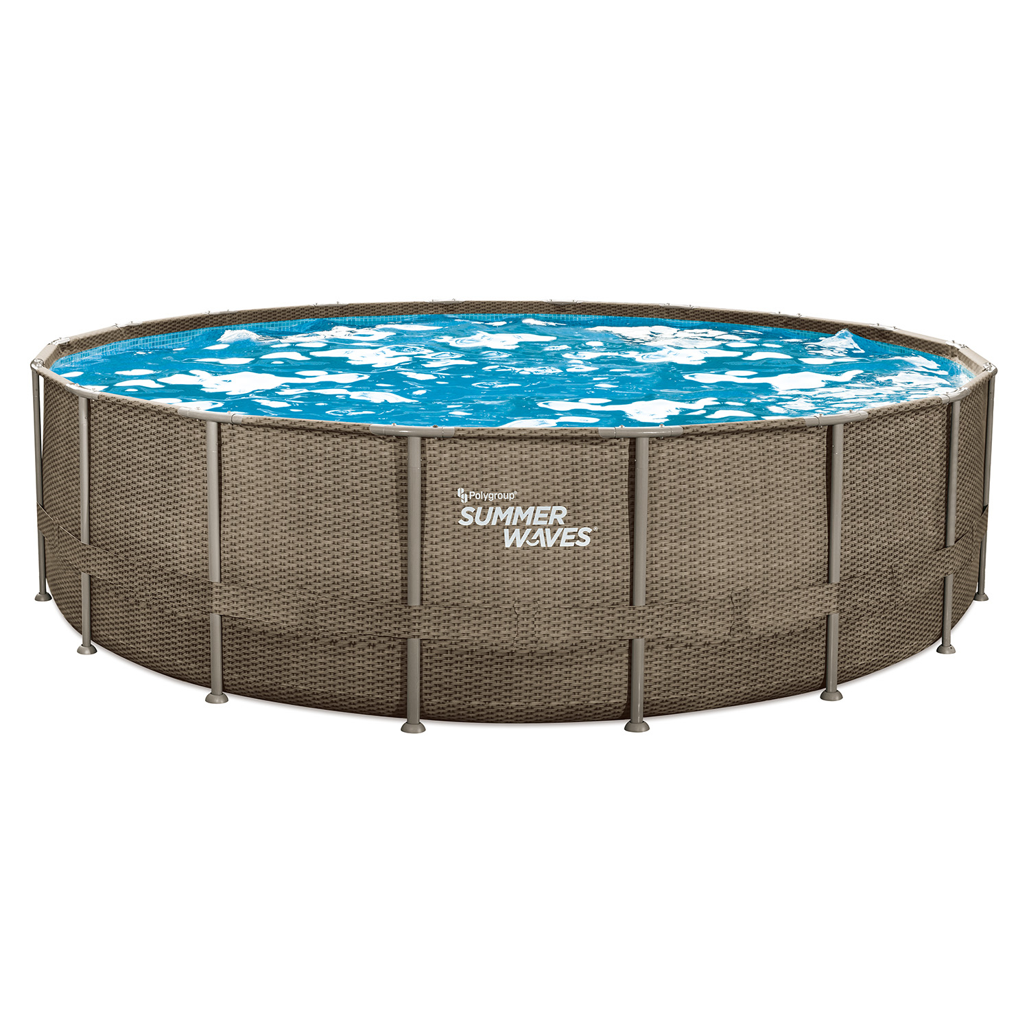 Summer Waves Summer Waves Zwembad Elite Frame 549 X 132 cm Dark Triple Basketweave + filterpomp