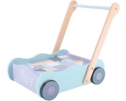 Jipy Houten Blokkenkar Met Blokken Hout Uni