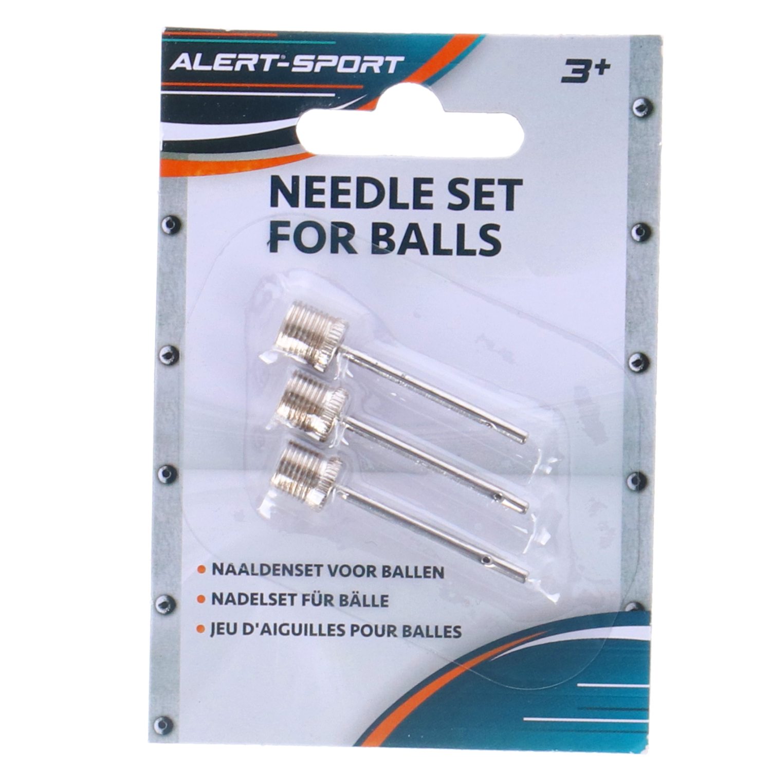 Alert Alert Sport Naaldenset Voor Ballen 3 Stuks - Silver