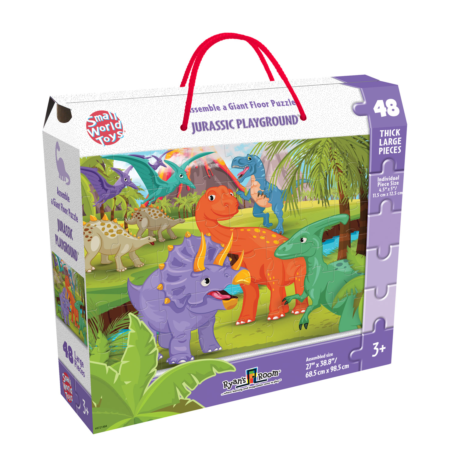 Top1Toys Vloerpuzzel Dinosaurus 70x100 Cm