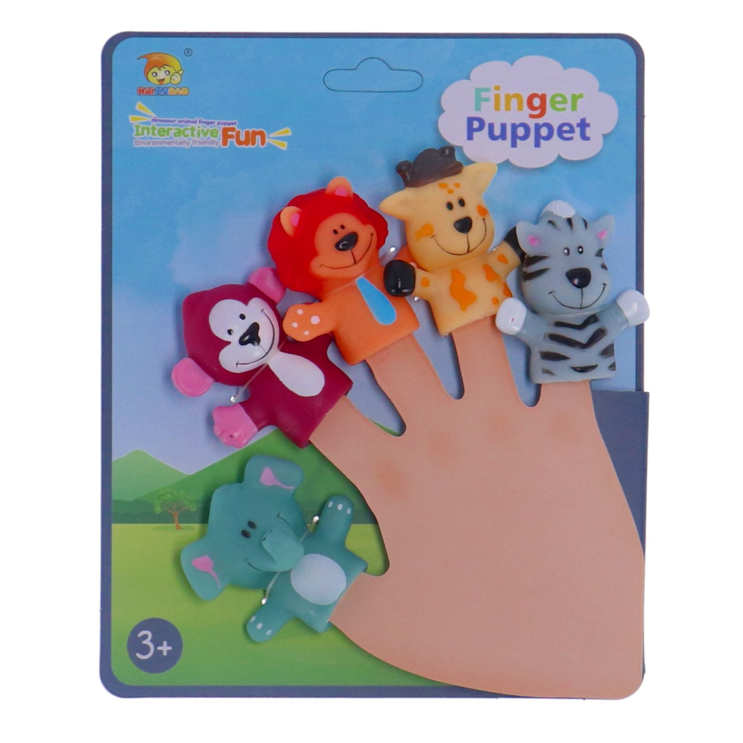 Top1Toys Vingerpoppen Dieren 2 Assorti