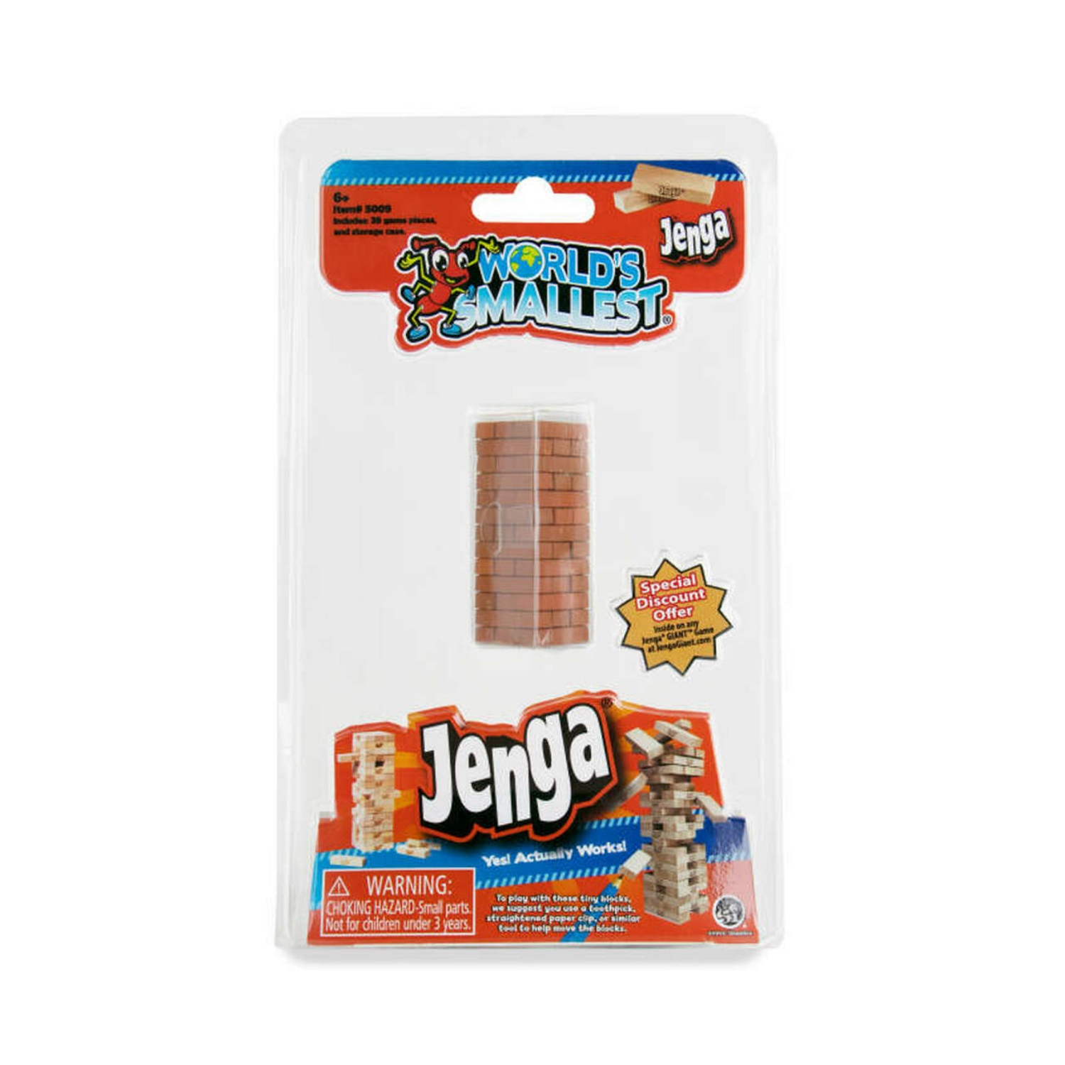 Top1Toys Spel World's Smallest Jenga - Bruin