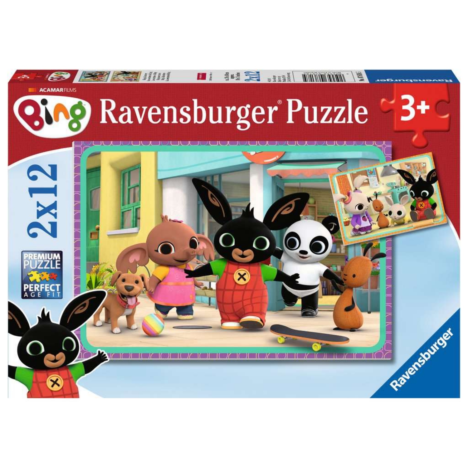 Ravensburger Ravensburger puzzel Bing Avontuur 2x12 Stukjes