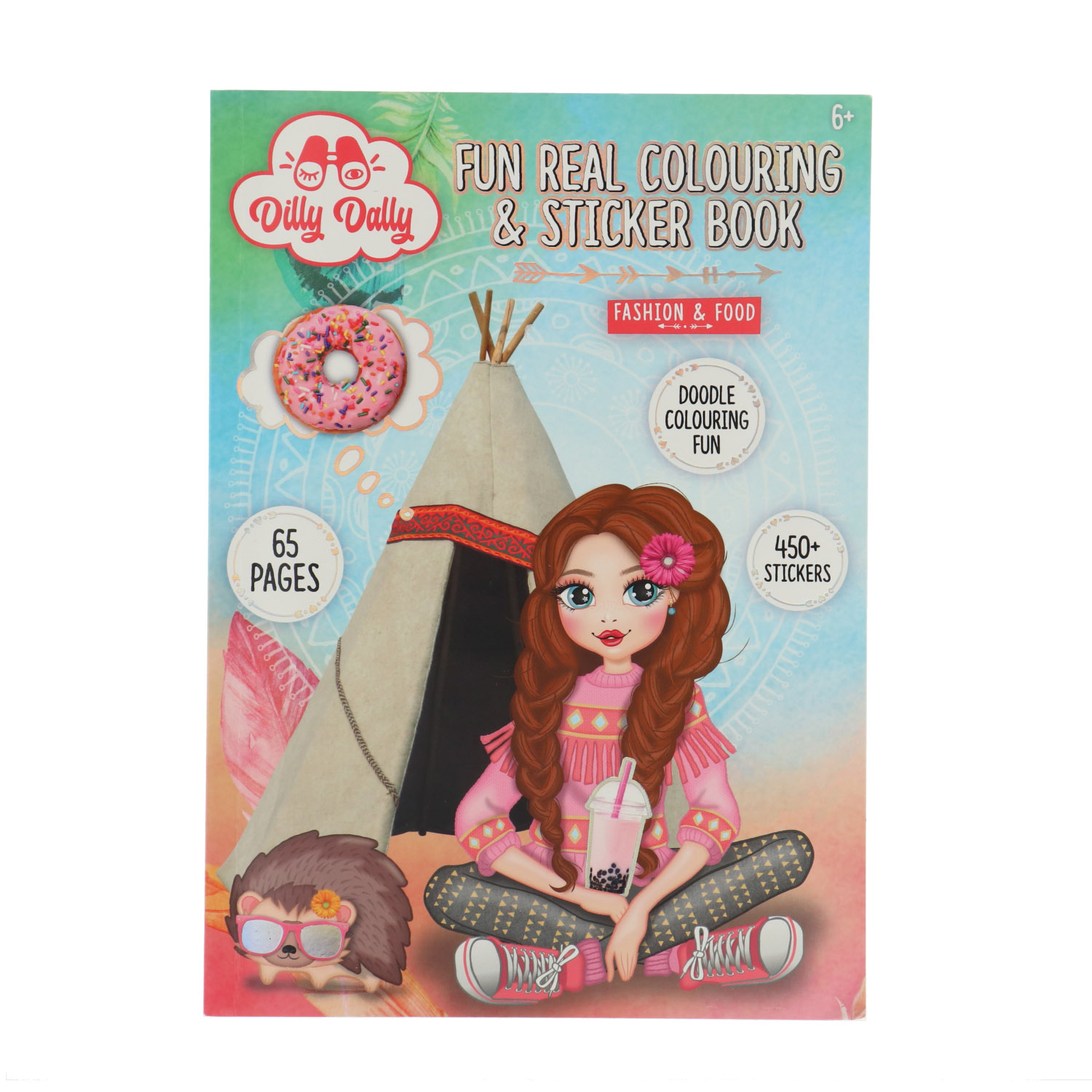 Top1Toys Kleur- En Stickerboek Dilly Dally 2 Assorti