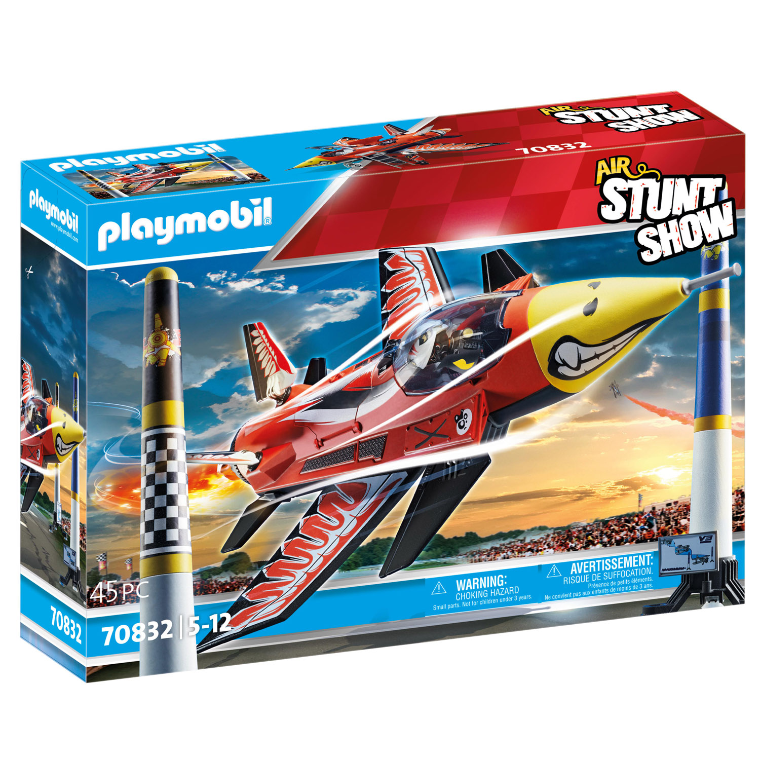 Playmobil Playmobil 70832 Air Stuntshow Jet - Rood