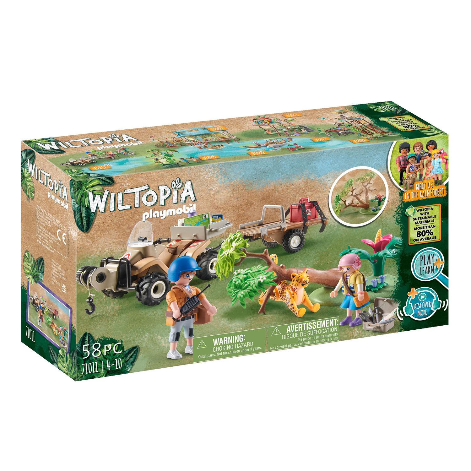 Playmobil Playmobil 71011 Wiltopia Dierenreddingsquad (kunststof, 4 - 6 jaar)