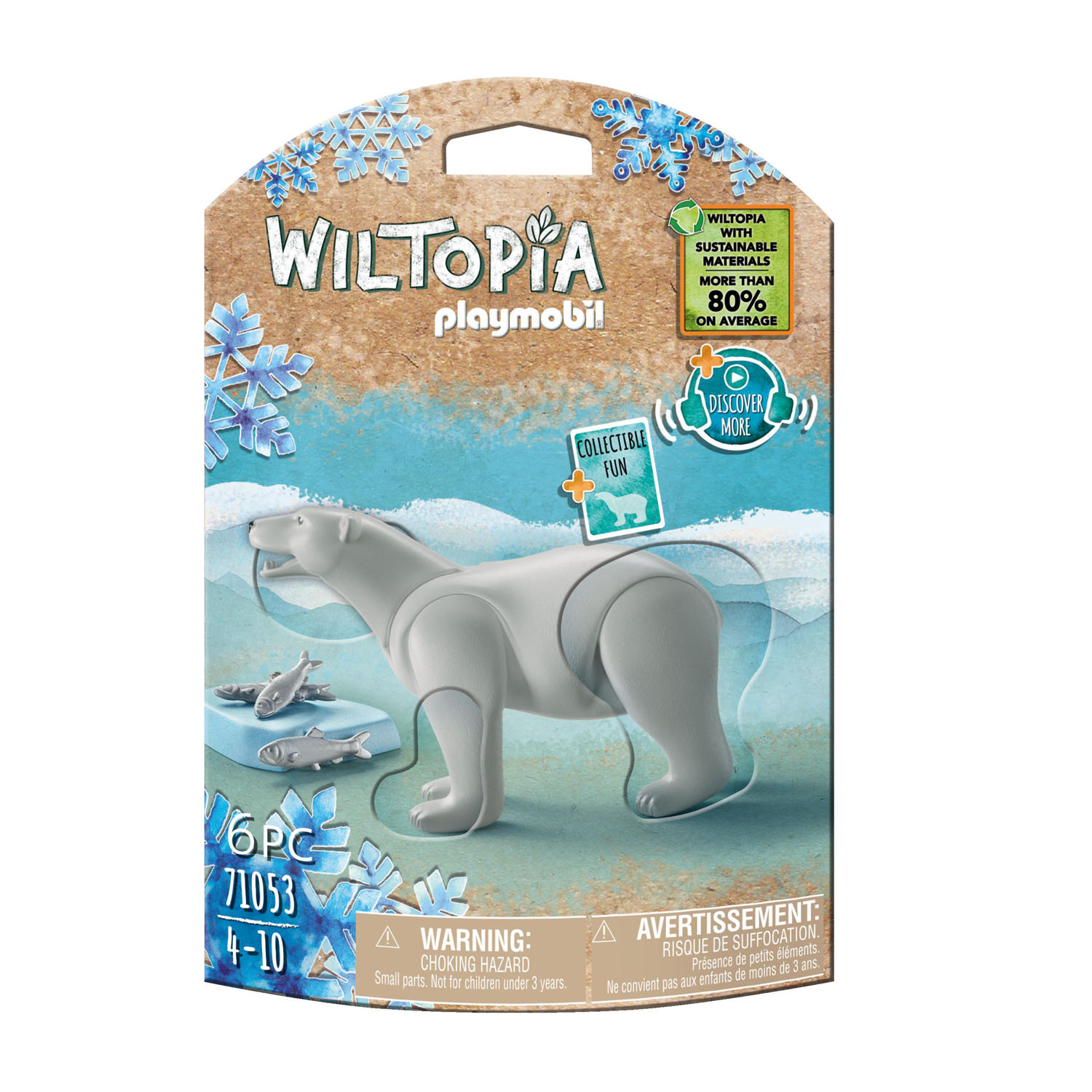 Playmobil Playmobil 71053 Wiltopia IJsbeer (wit, kunststof, 4 - 6 jaar)