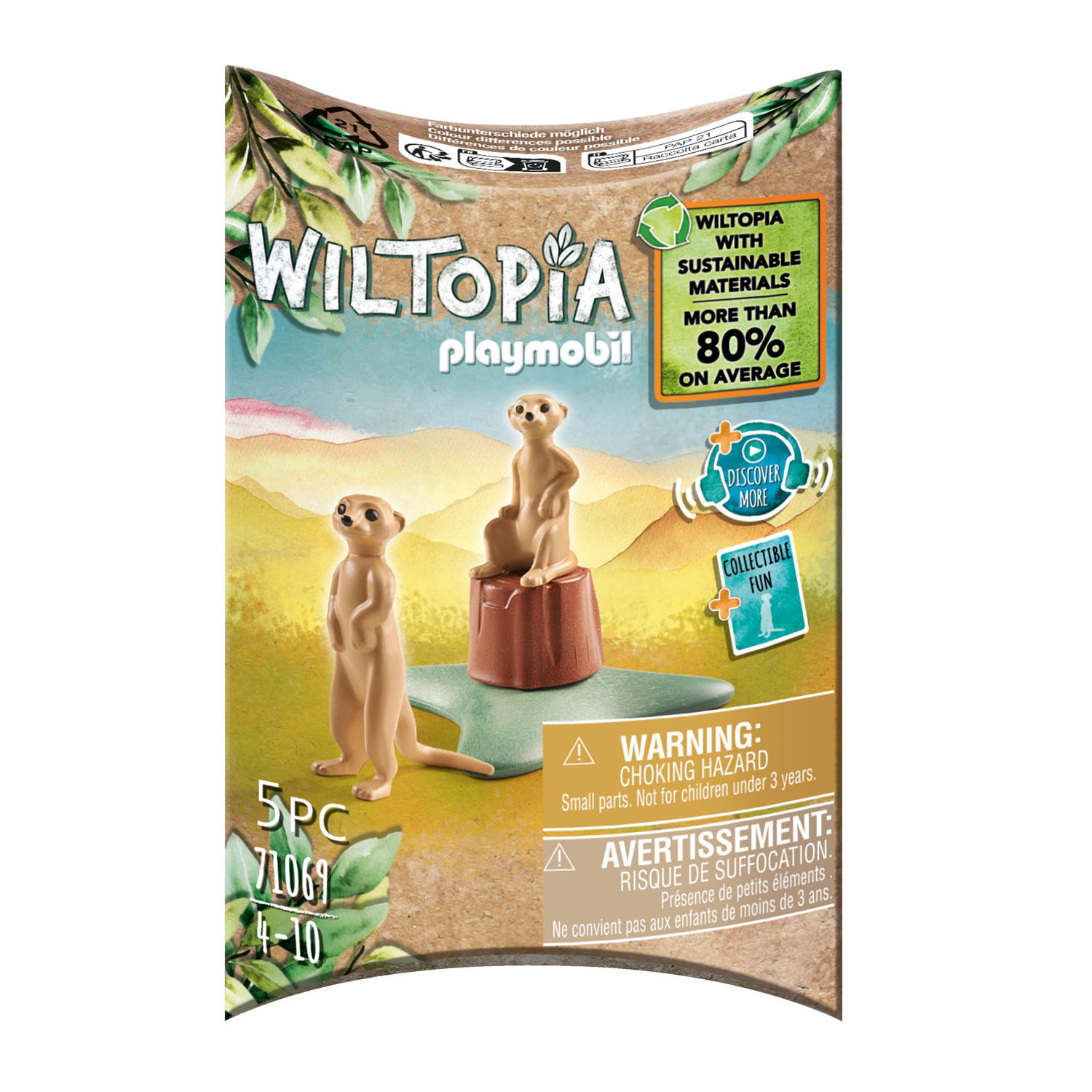 Playmobil Playmobil 71069 Wiltopia Stokstaartje - Bruin