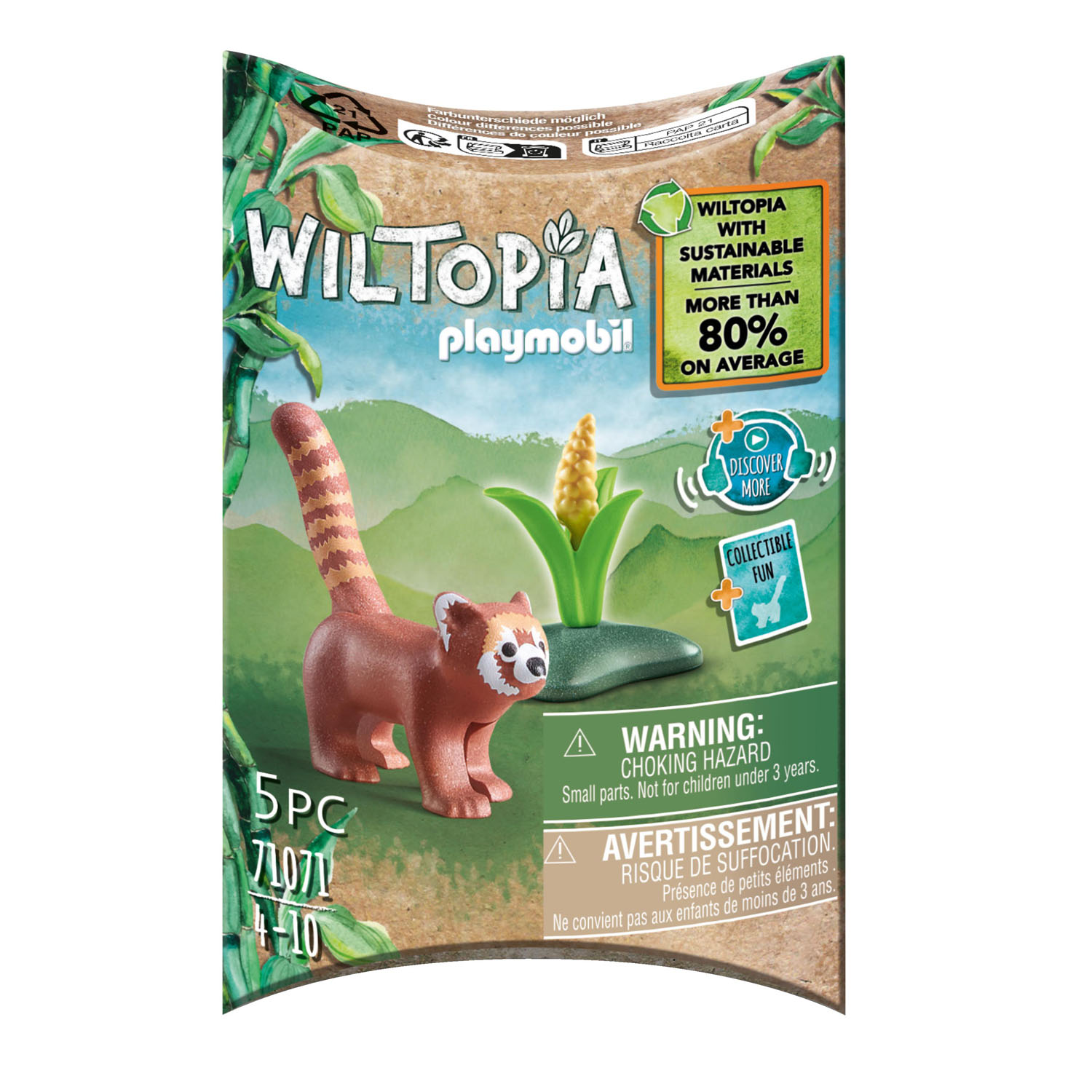 Playmobil Playmobil 71071 Wiltopia Rode Panda - Rood