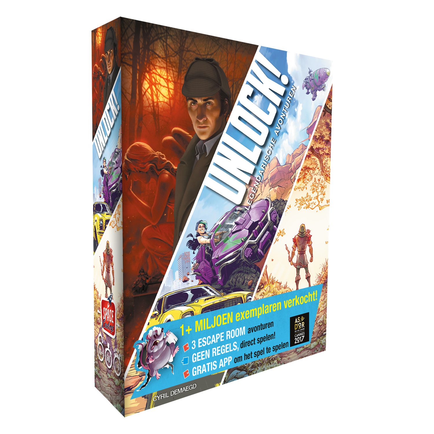 Asmodee Unlock 9 Legendarische Avonturen - Kaartspel