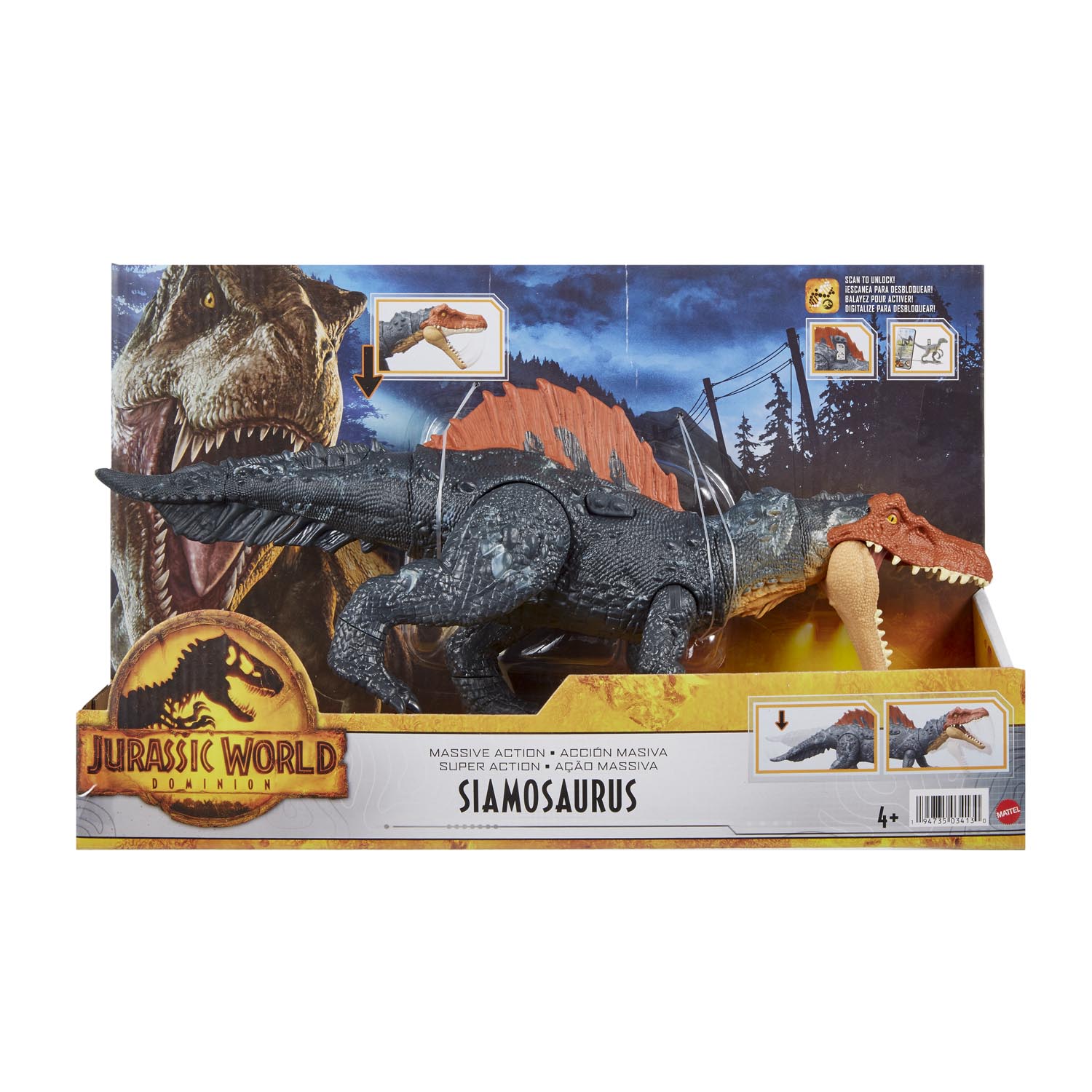 Mattel Jurassic World Action Siamosaurus