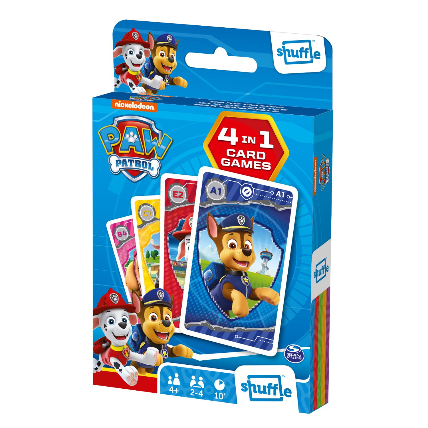 Top1Toys Shuffle 4-in-1 Paw Patrol - Kaartspel