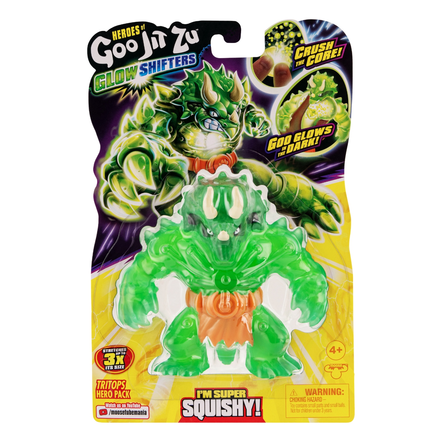 Top1Toys Goo Jit Zu Shifters Glow Tritops