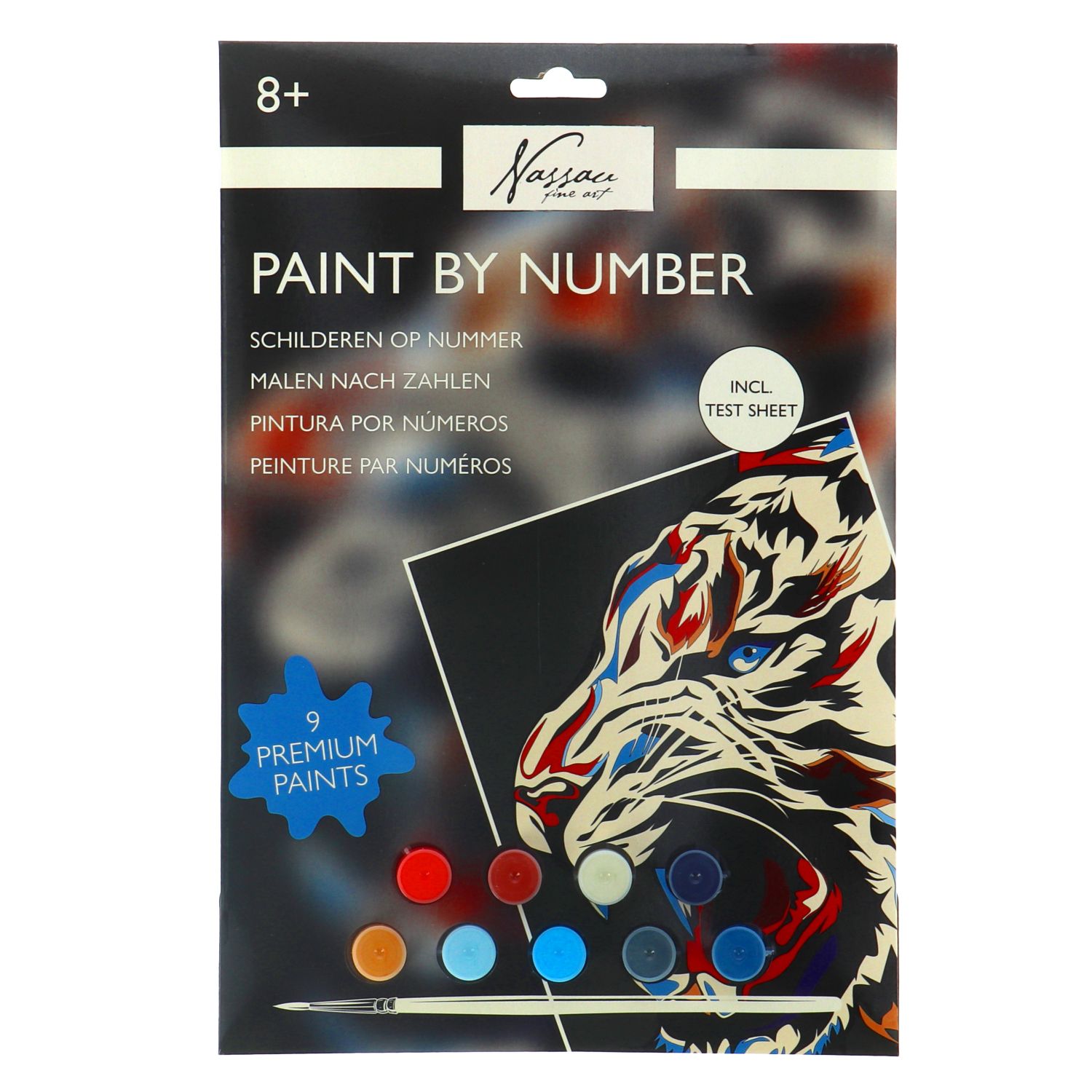 Schilderen op nummer Tijger