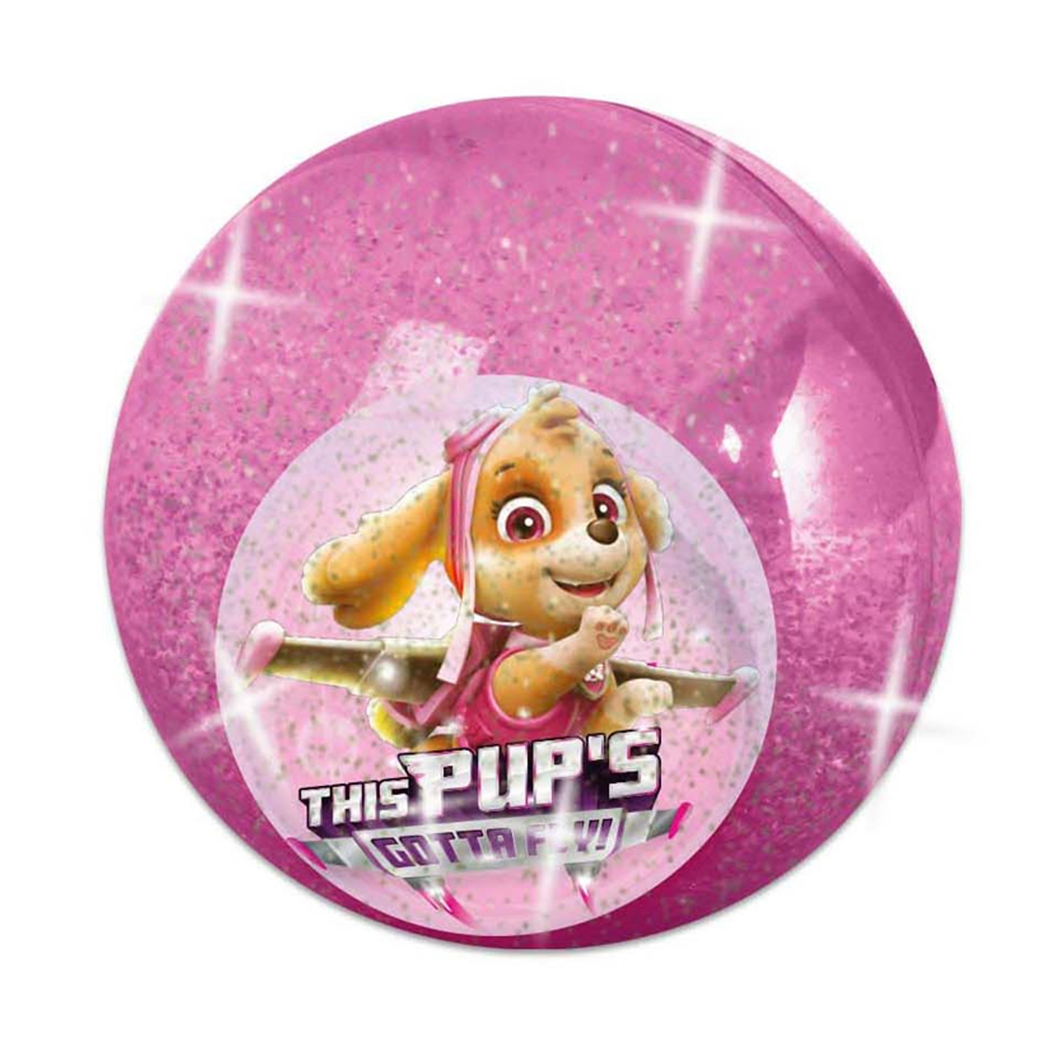 Top1Toys Paw Patrol stuiterbal met licht skye