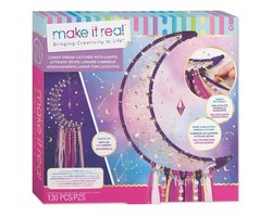 Top1Toys Make it real maanvormige dromenvanger met lichtjes maken