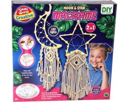 Top1Toys Macrame maan en ster met licht