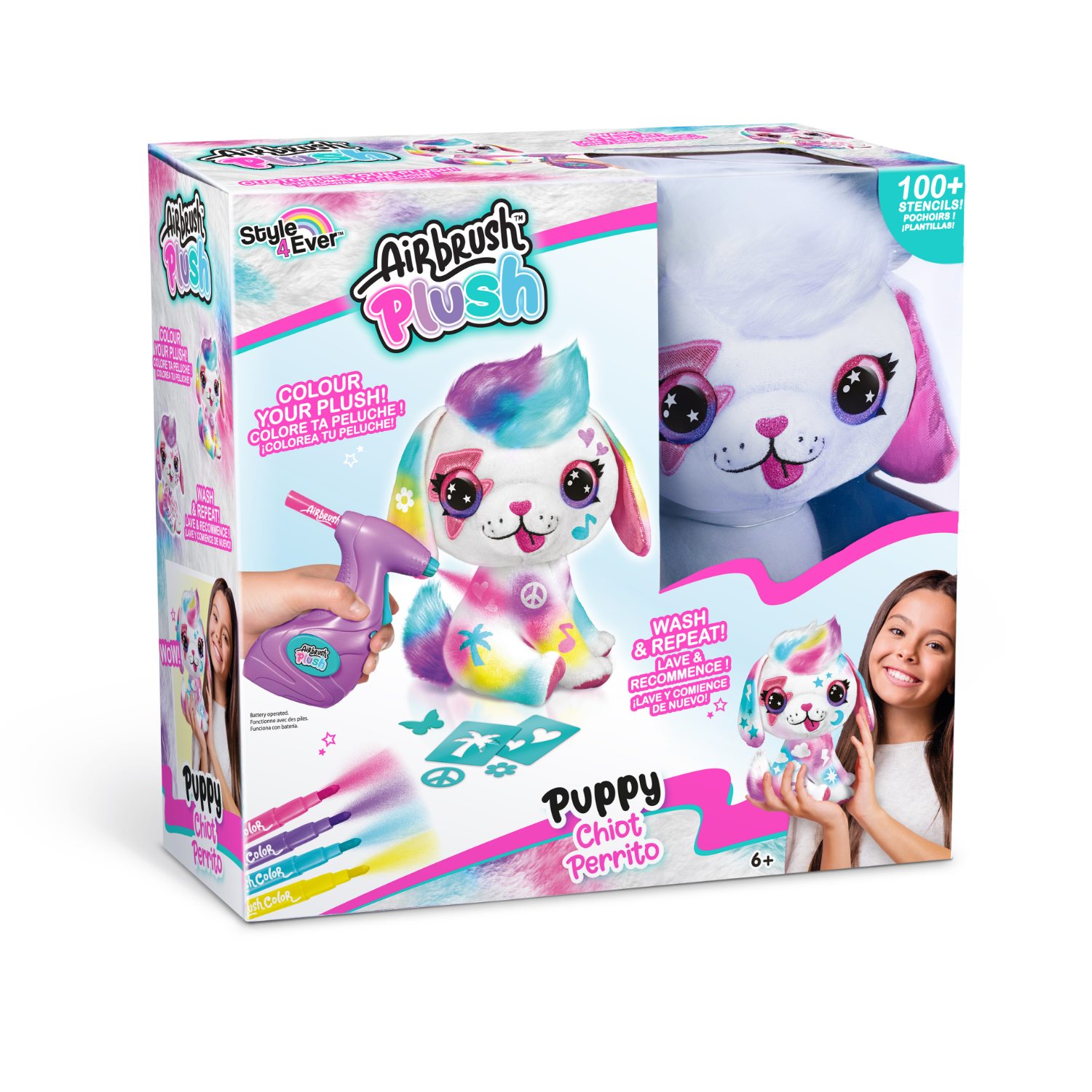 Top1Toys Top1Toys Airbrush Pluche Puppy