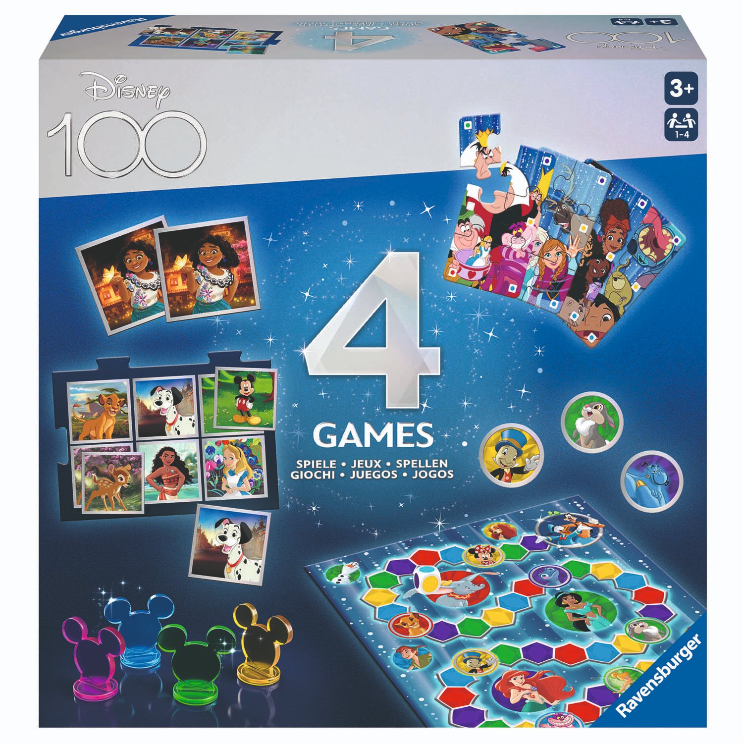 Ravensburger Disney 100 4-in-1 - Bordspel
