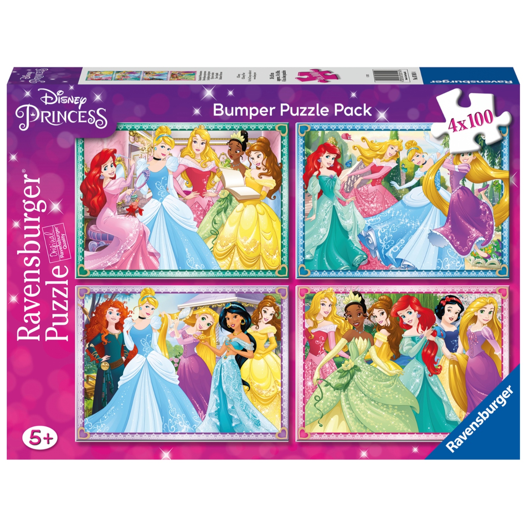 Ravensburger Puzzel Ravensburger Disney Princess 4 in1 100 stukjes