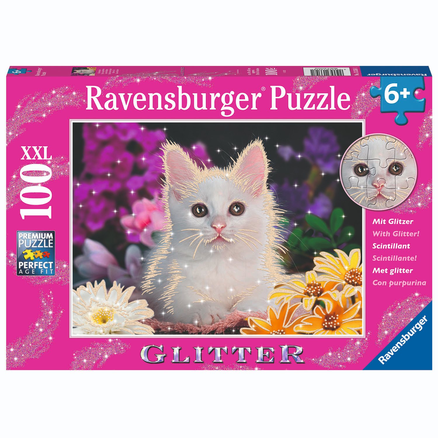 Ravensburger Ravensburger puzzel schitterend katje 100 xxl