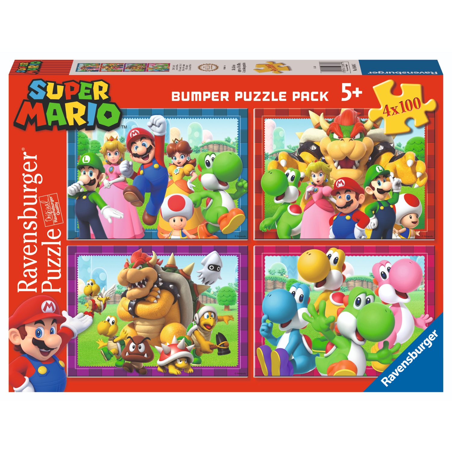 Ravensburger Ravensburger puzzel super mario 4 in 1 100 stukjes