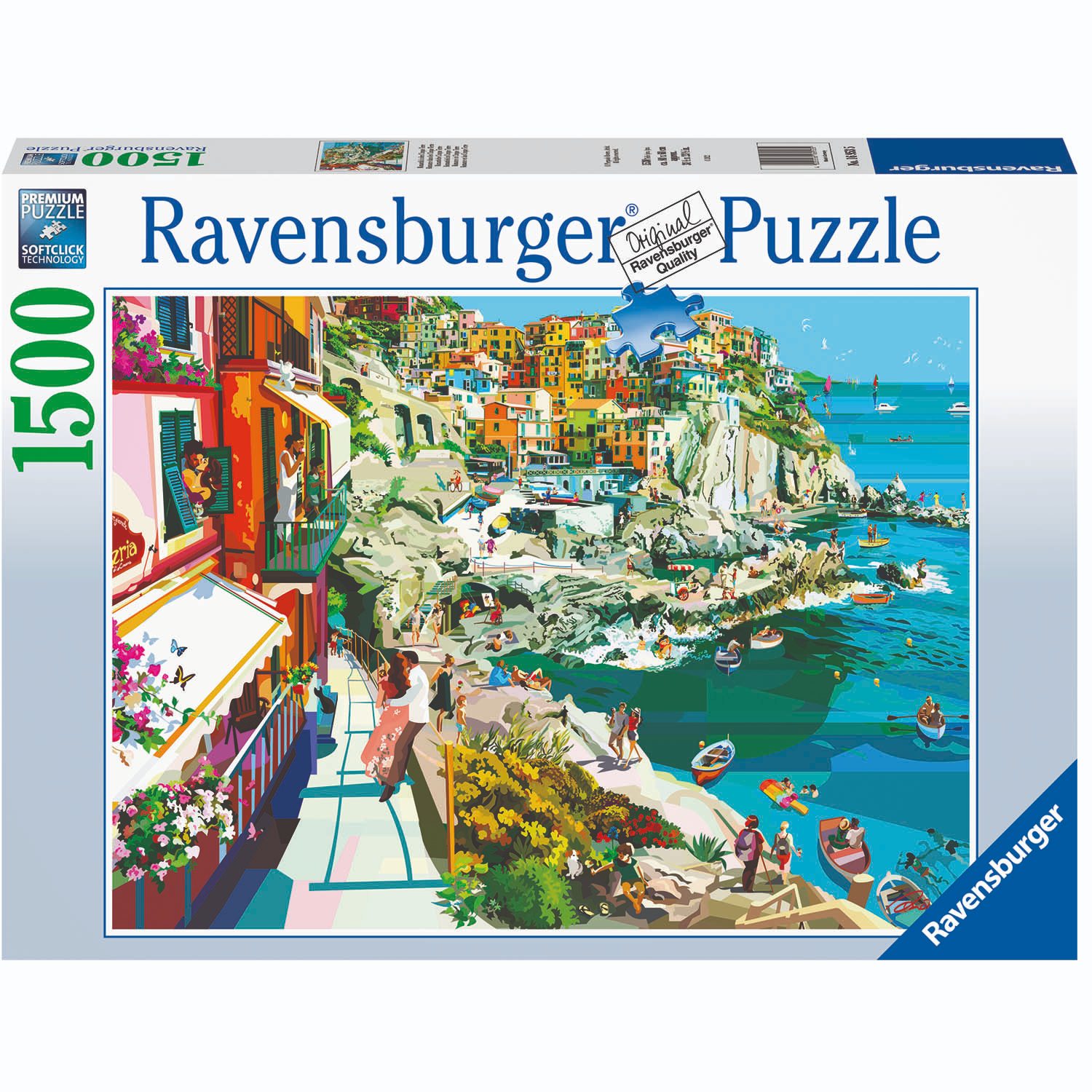 Top1Toys Top1Toys Ravensburger puzzel Romantiek in Cinque Terre 1500 stukjes