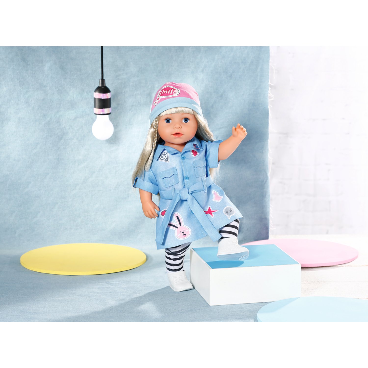 Top1Toys Baby Born Deluxe Jeansjurk 43cm