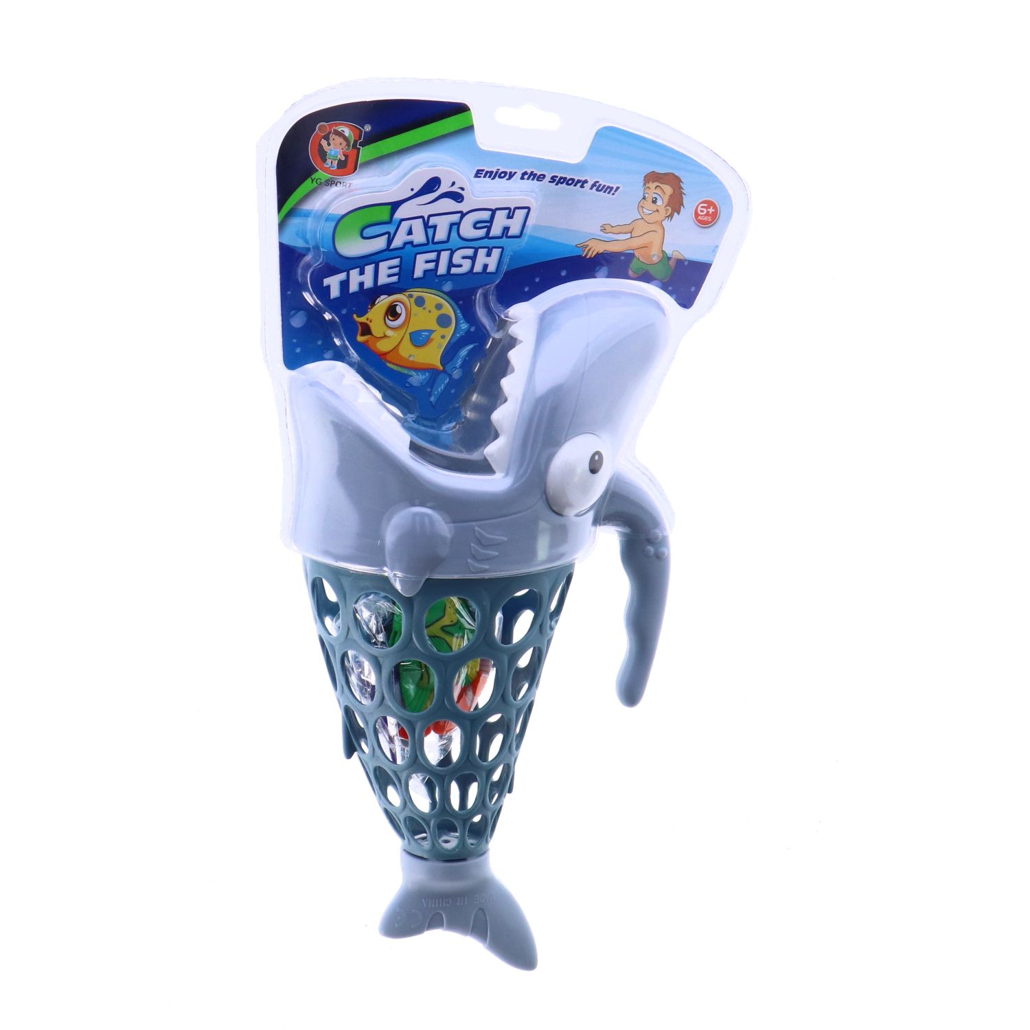 Top1Toys Spel vissen vangen haai onderwaterset - Grijs