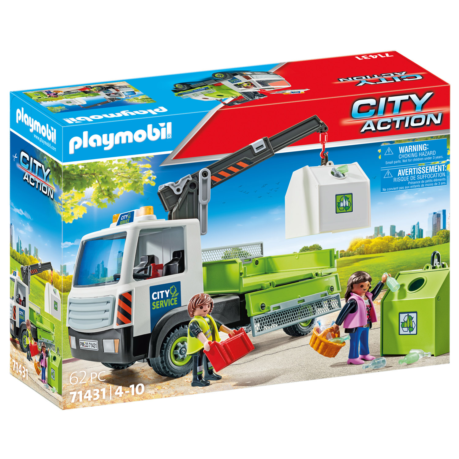 Playmobil Playmobil 71431 City Glasbak Ophaaldienst
