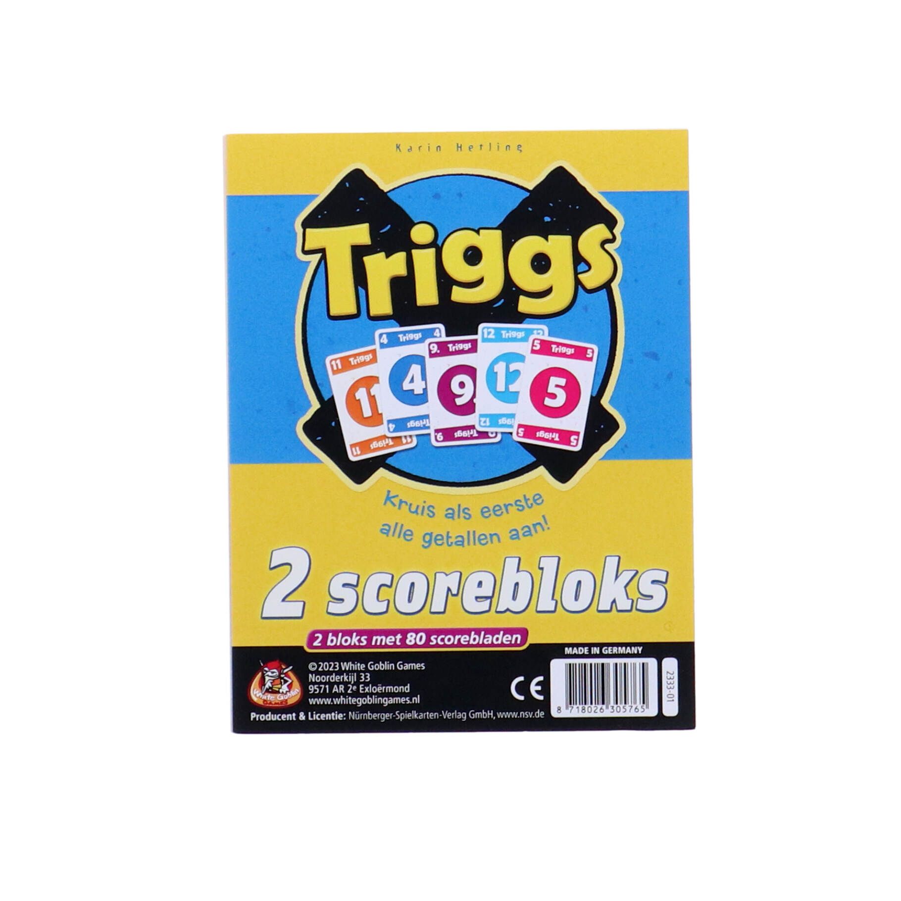 Triggs Scoreblok - Kaartspel